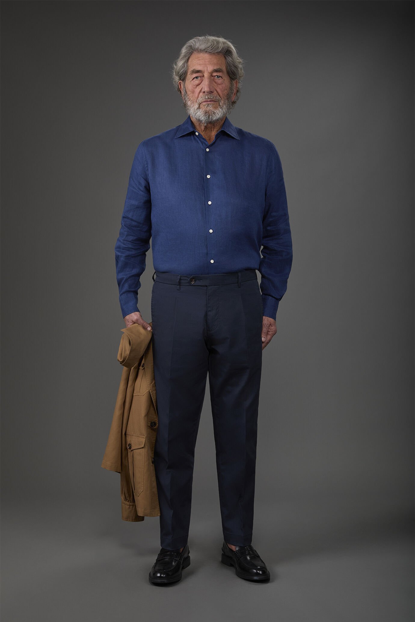 Herren-Caprihose mit Bundfalten