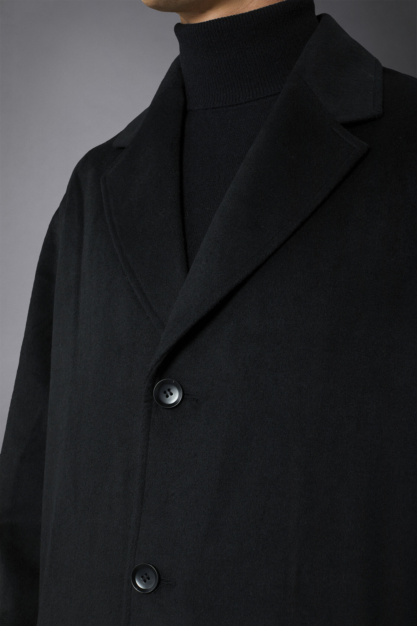 Klassischer einreihiger Mantel aus einer Wollmischung image number 2