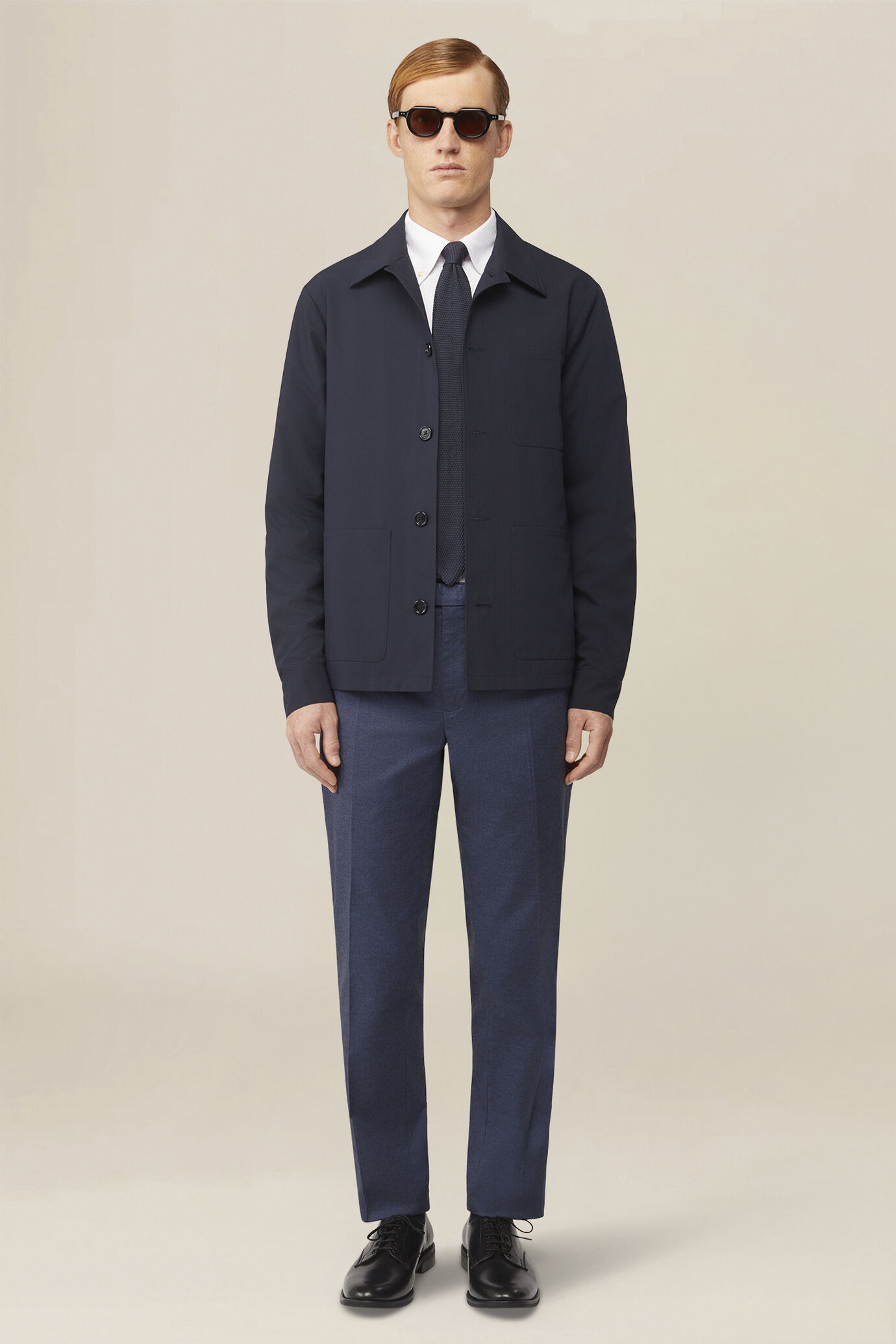 Herrenhose aus Baumwolle mit Falten image number 0