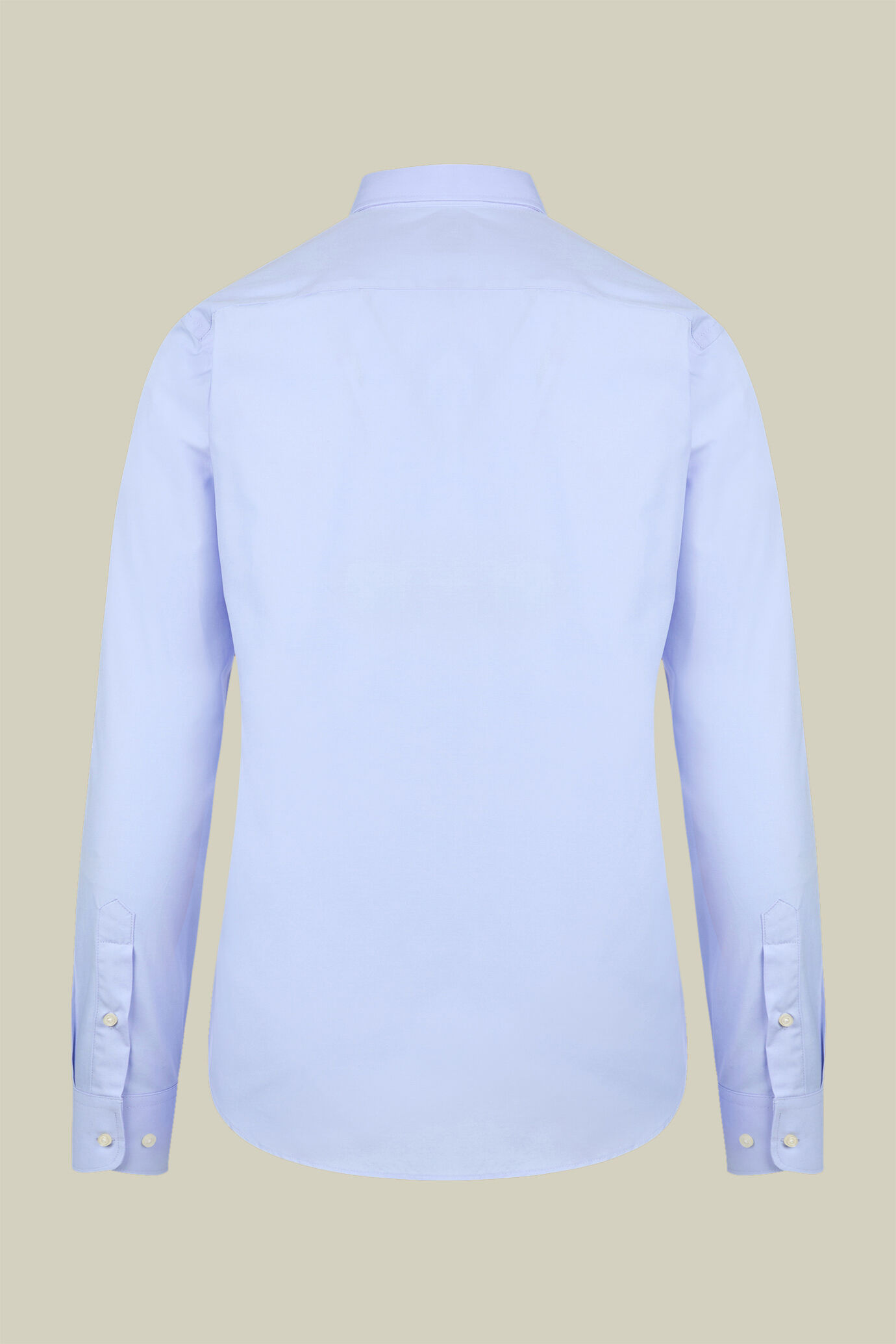 Camicia classica collo francese uomo tinta unita image number 5