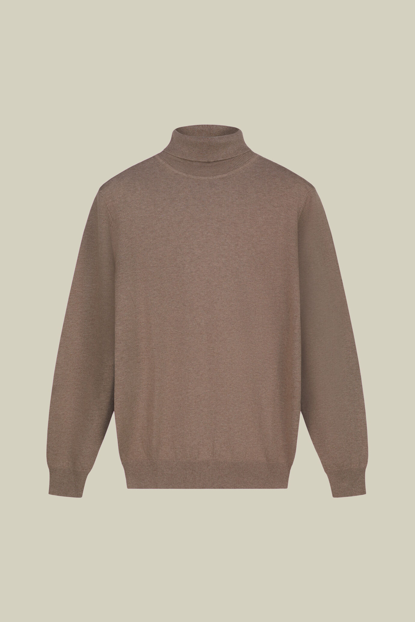 Maglia uomo dolcevita in misto lana e cotone regular fit image number 4