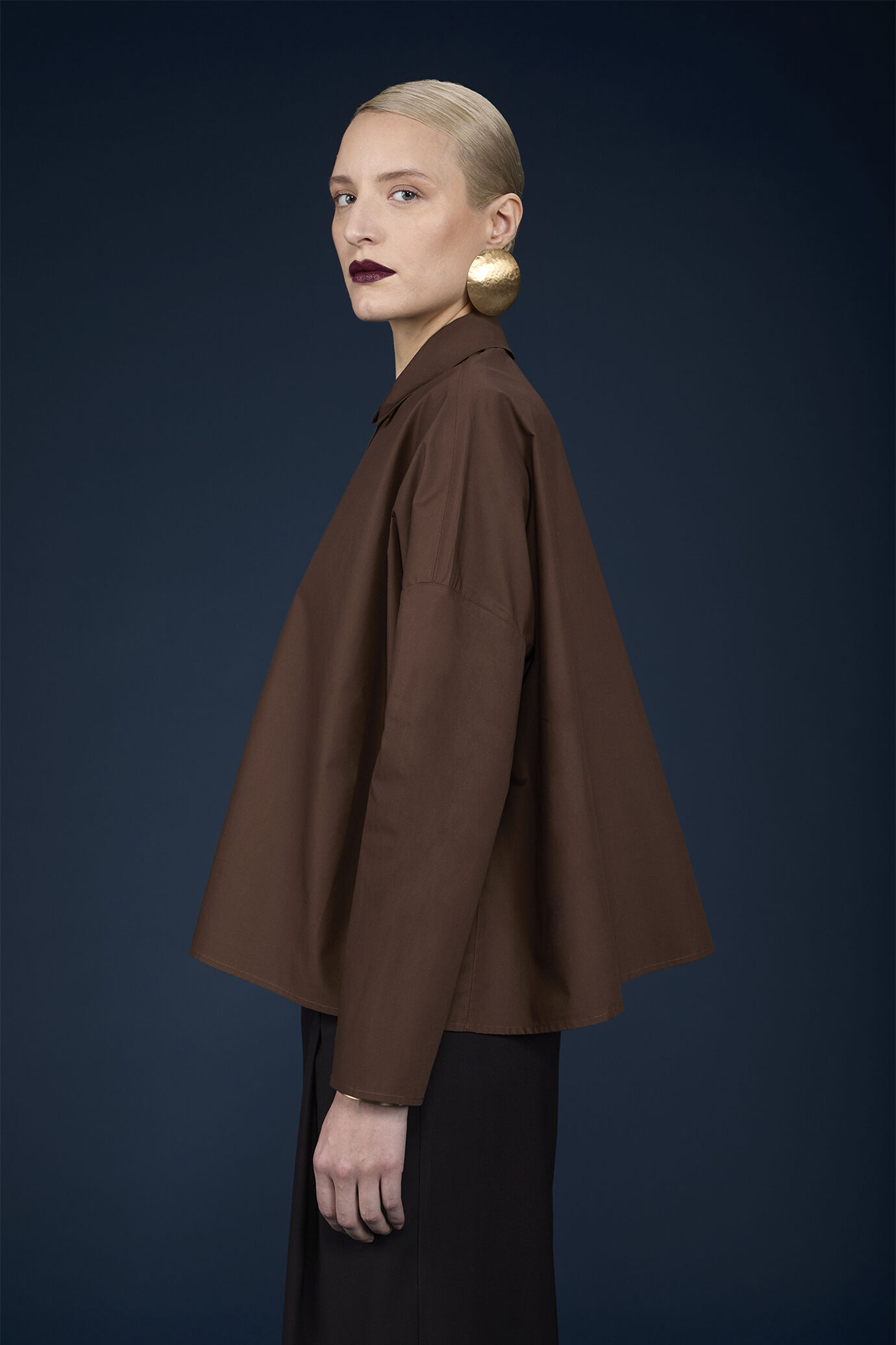 Camicia donna boxy a maniche lunghe image number 2