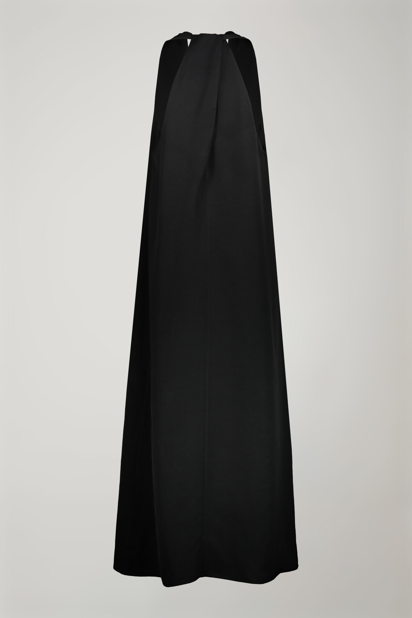 Robe midi pour femme, à col V en lin mélangé image number 5