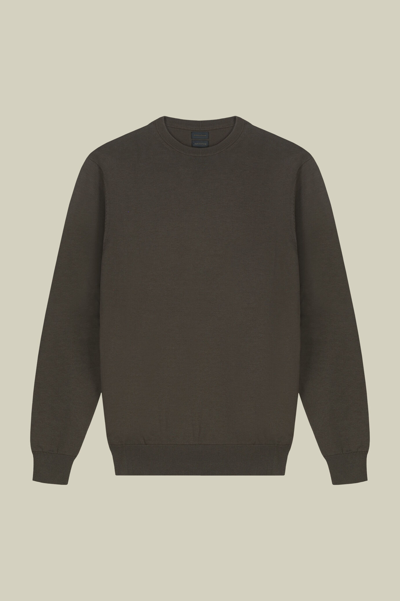 Men's crew neck jumper in 100% cotton image number 4