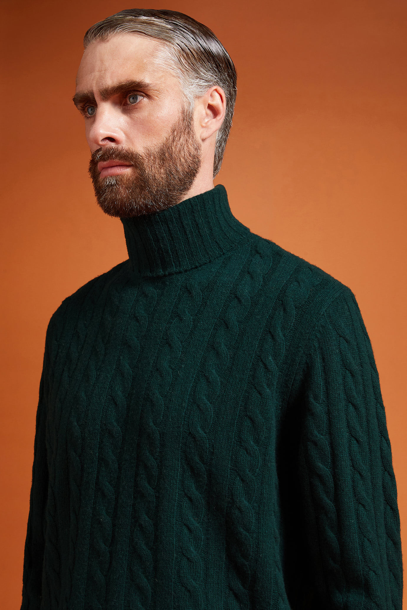 Maglia uomo collo alto misto lana lambswool regular fit image number 2