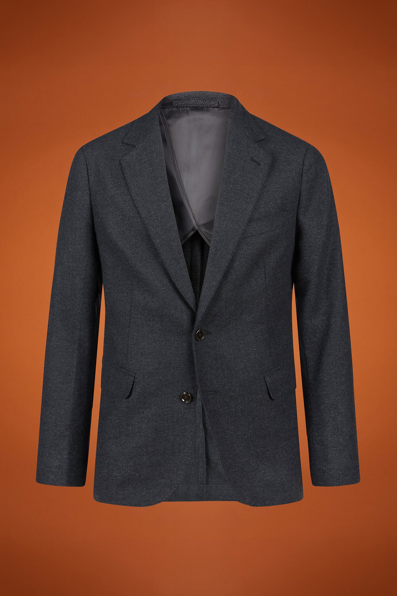 Giacca uomo classica monopetto Wool Blend disegno spinato regular fit image number 4