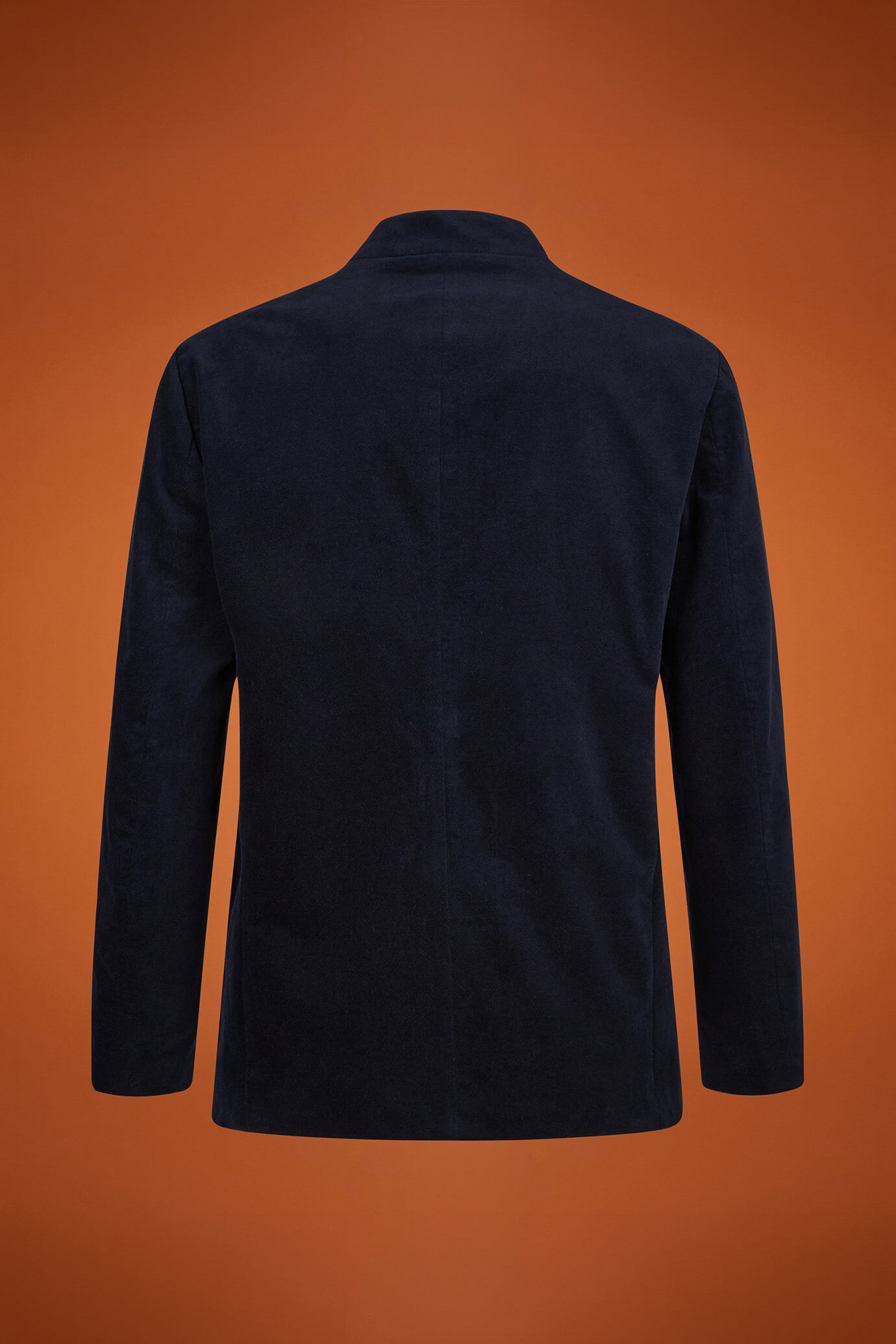 Giacca uomo con collo coreano in velluto di cotone regular fit image number 6