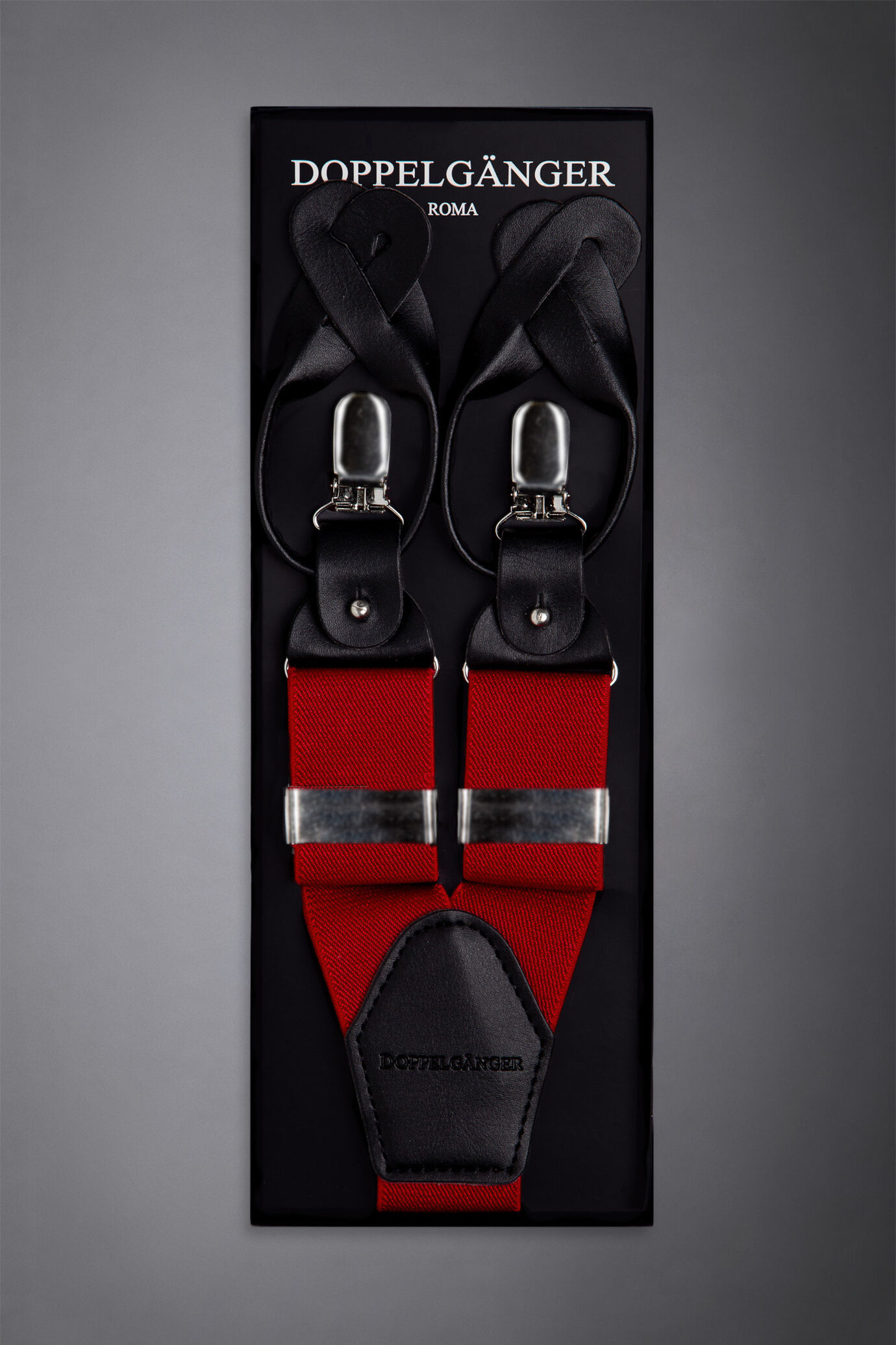 Men's Elastic suspenders solid colour image number 0