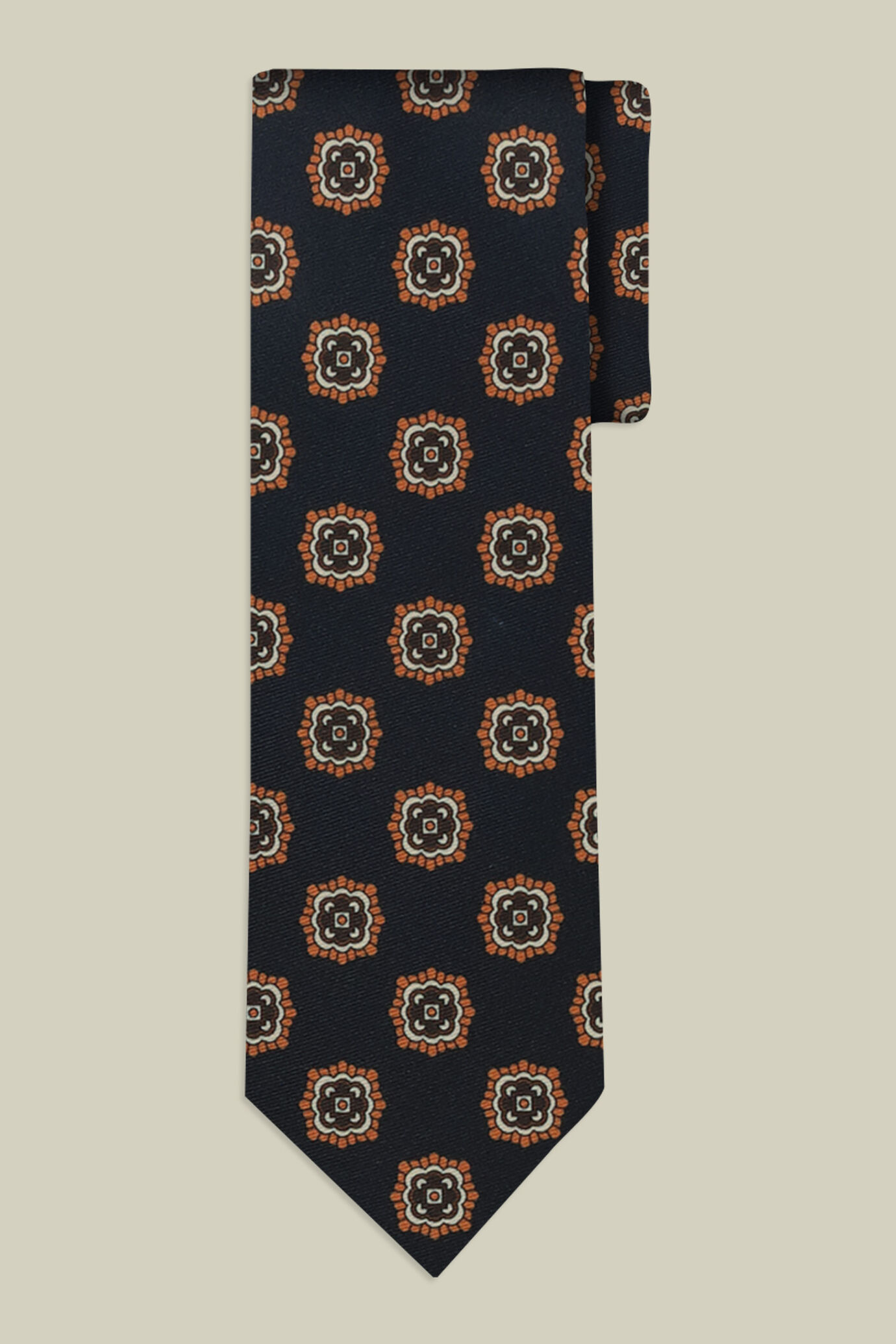 Cravatta uomo con stampa geometrica