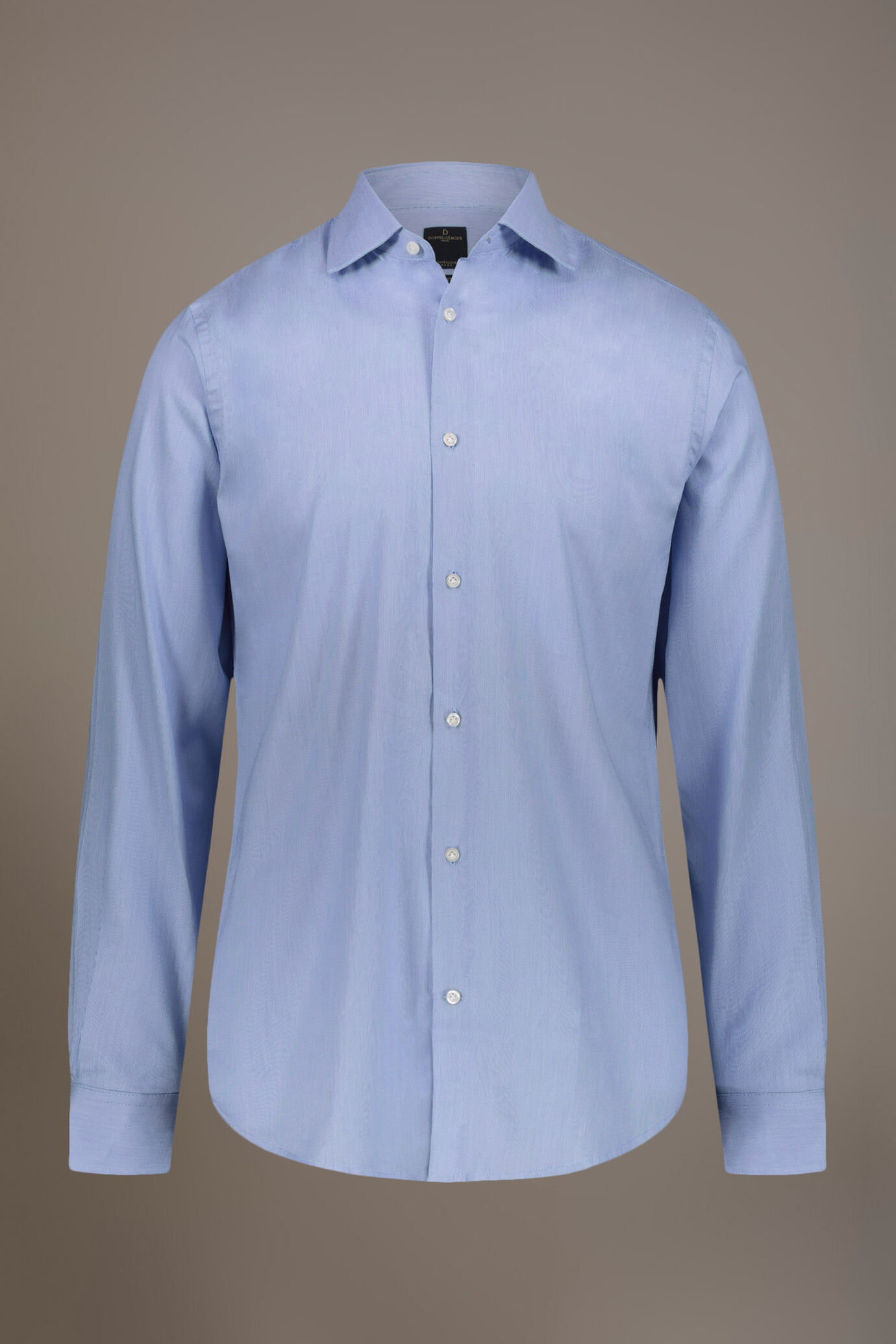 Chemise classique col français fit slim en tissu piquet image number 3