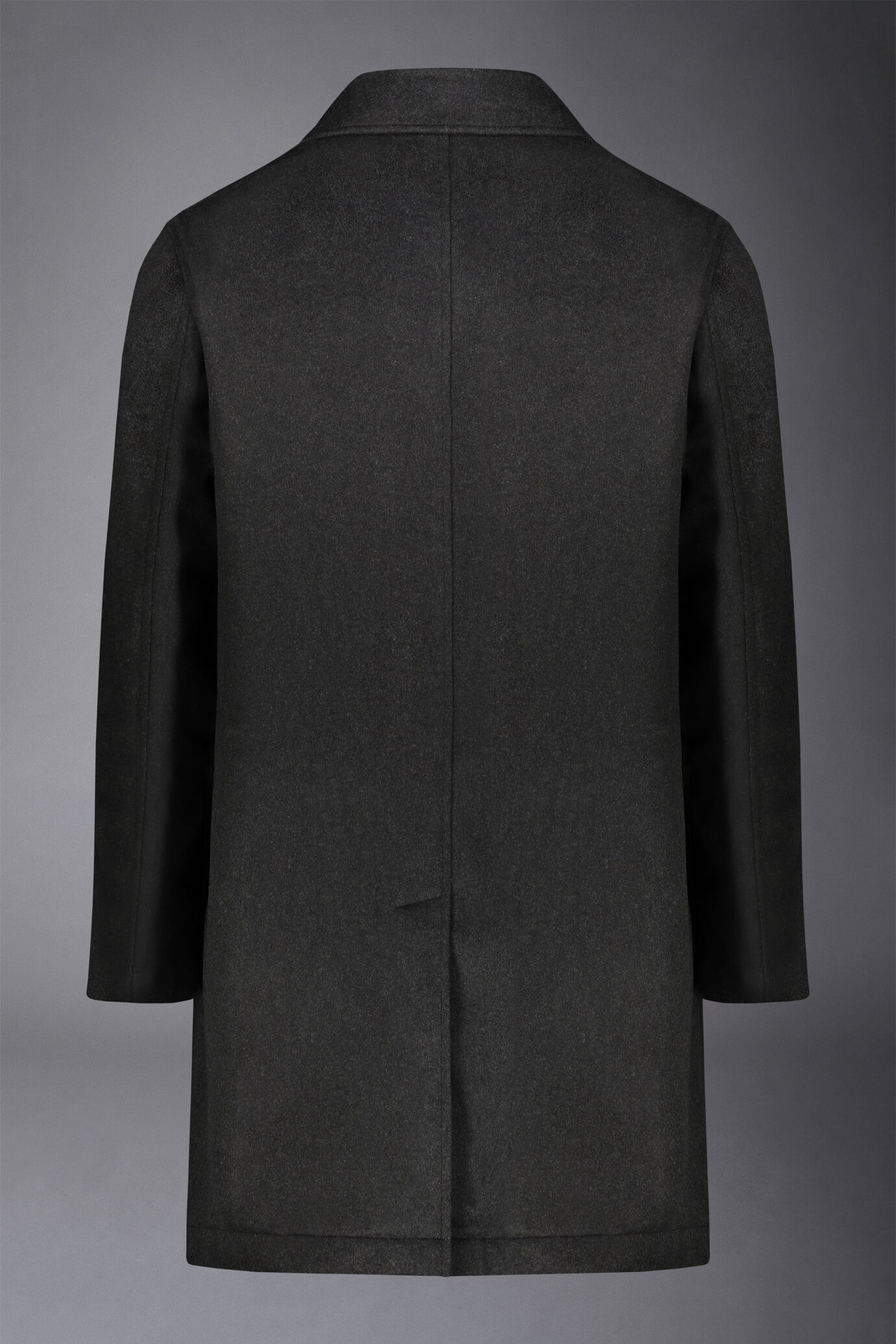 Men's classic single-breasted wool blend coat image number 5