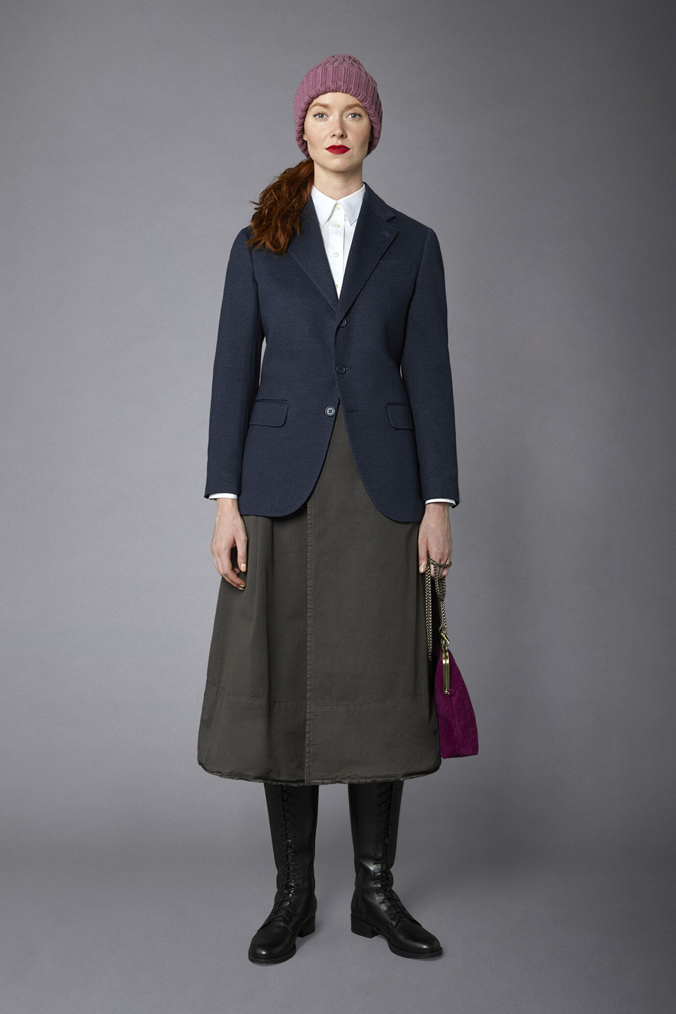 Giacca monopetto genderless in jersey stampato regular fit image number 1