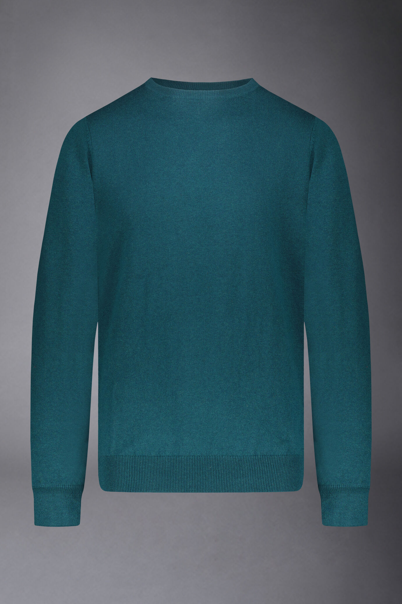 Pullover mit Rundhalsausschnitt aus Wolle und Baumwolle image number 4