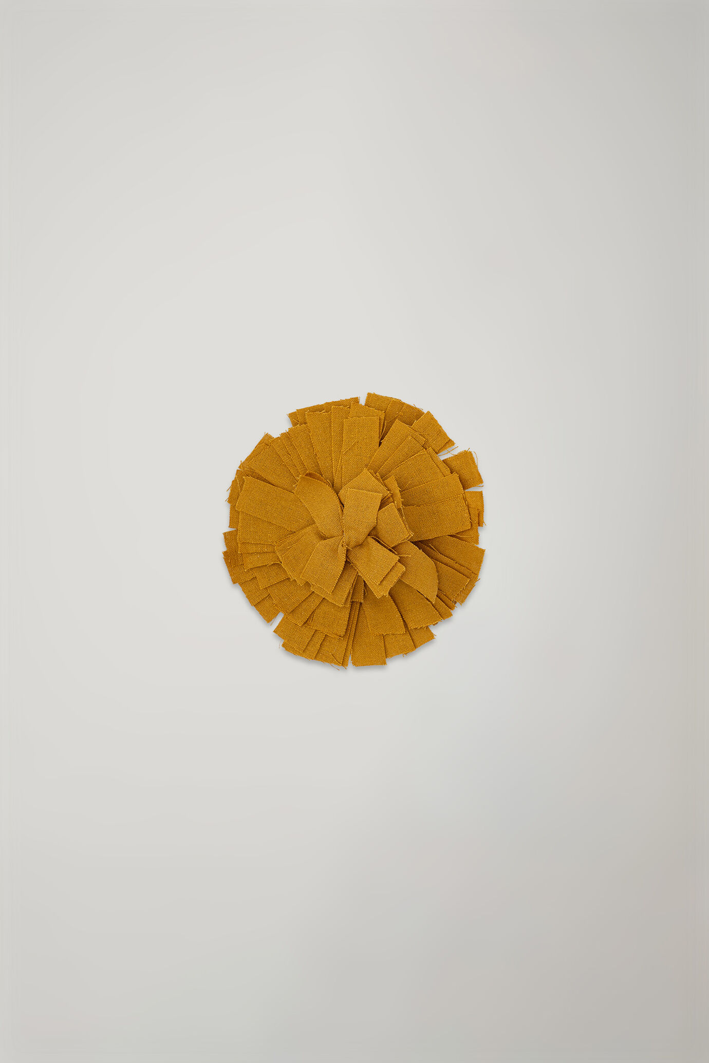 Broche fleur en tissu 100 % coton