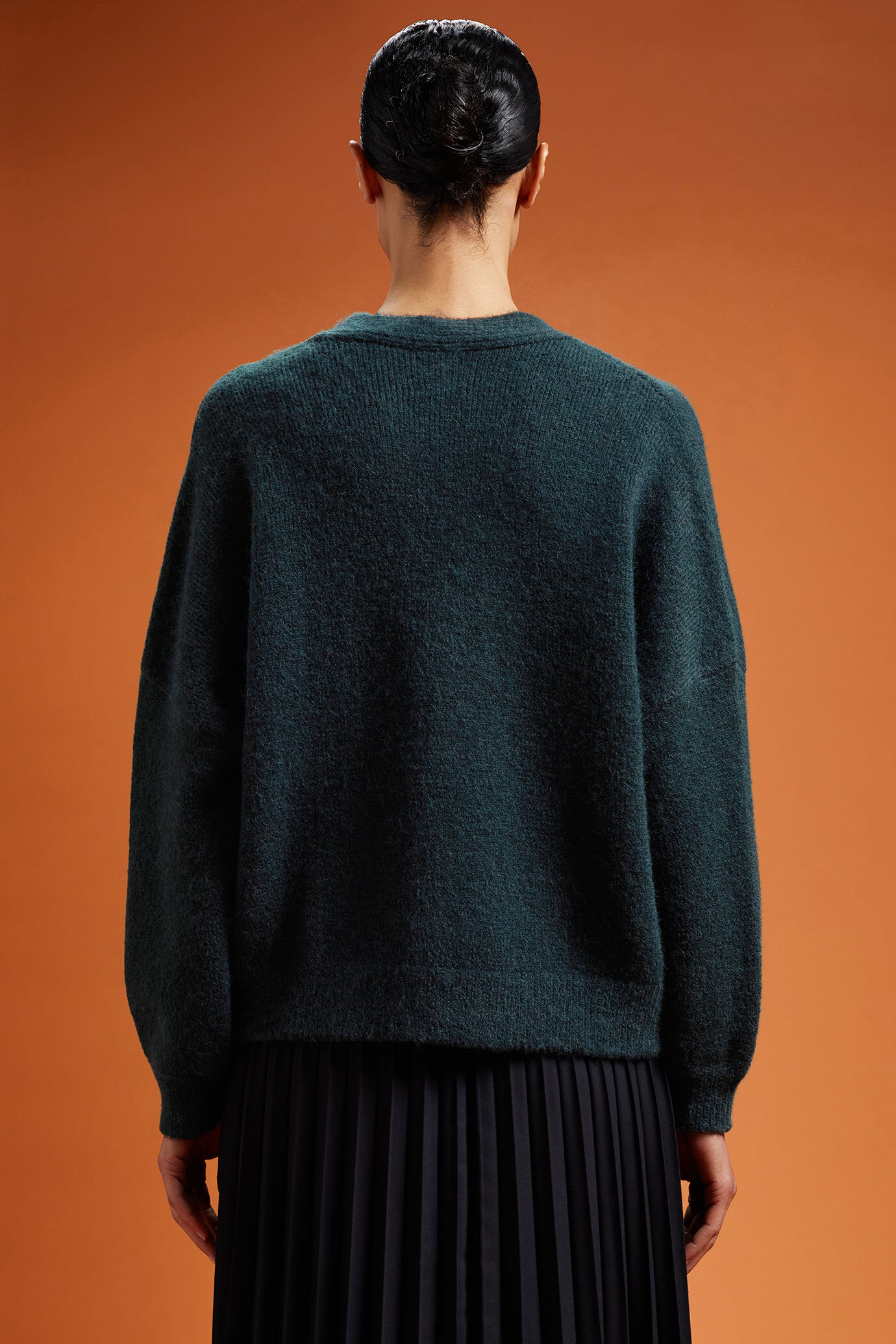 Cardigan donna in maglia con scollo a v regular fit image number 1