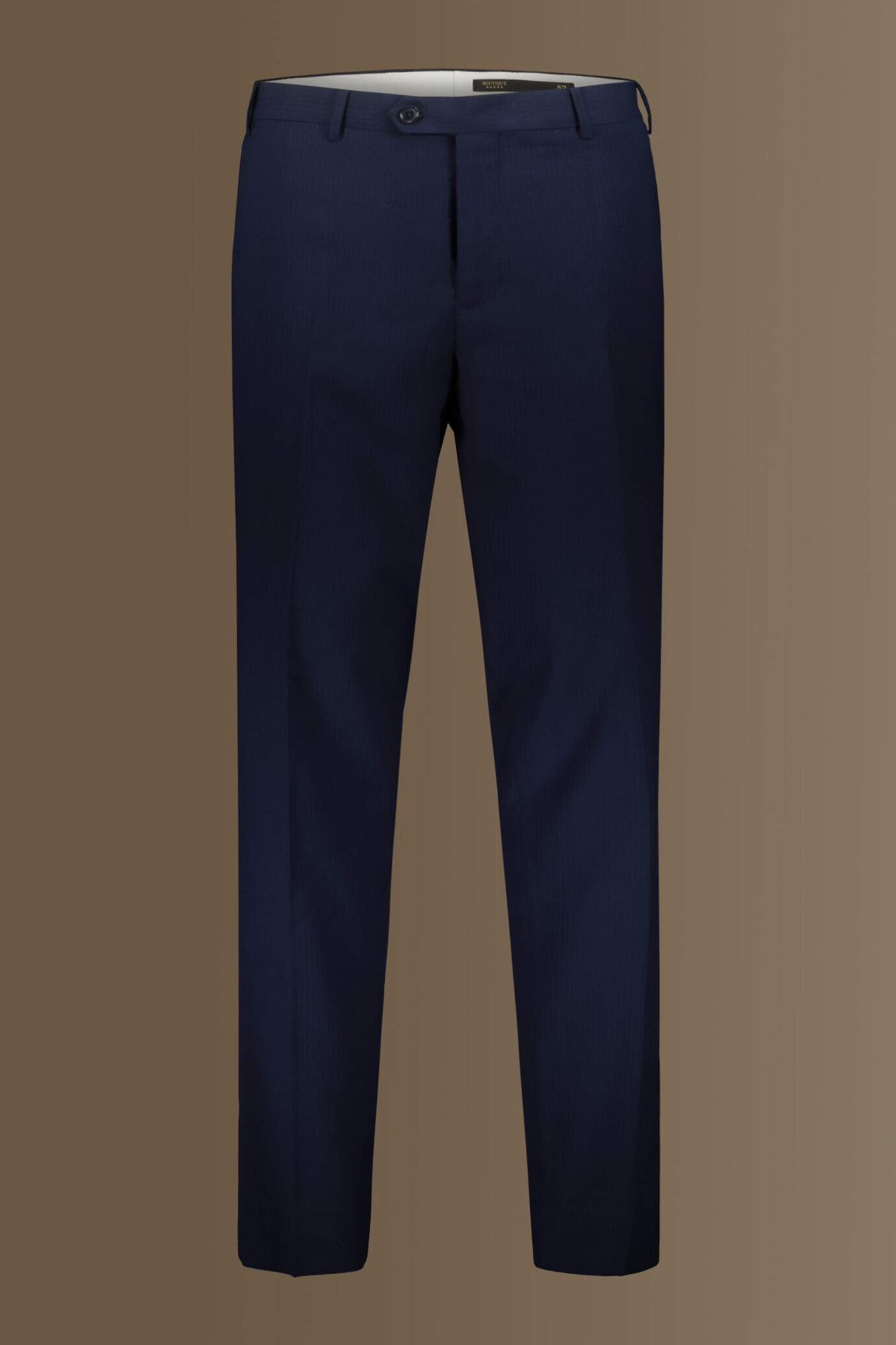 Single breasted suit flat trousers pinstripe fabric image number 7