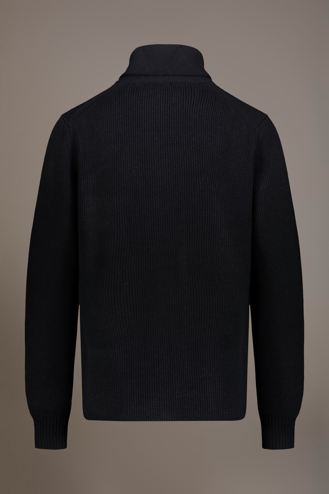 Cardigan misto lana lavorazione a costa inglese image number 5