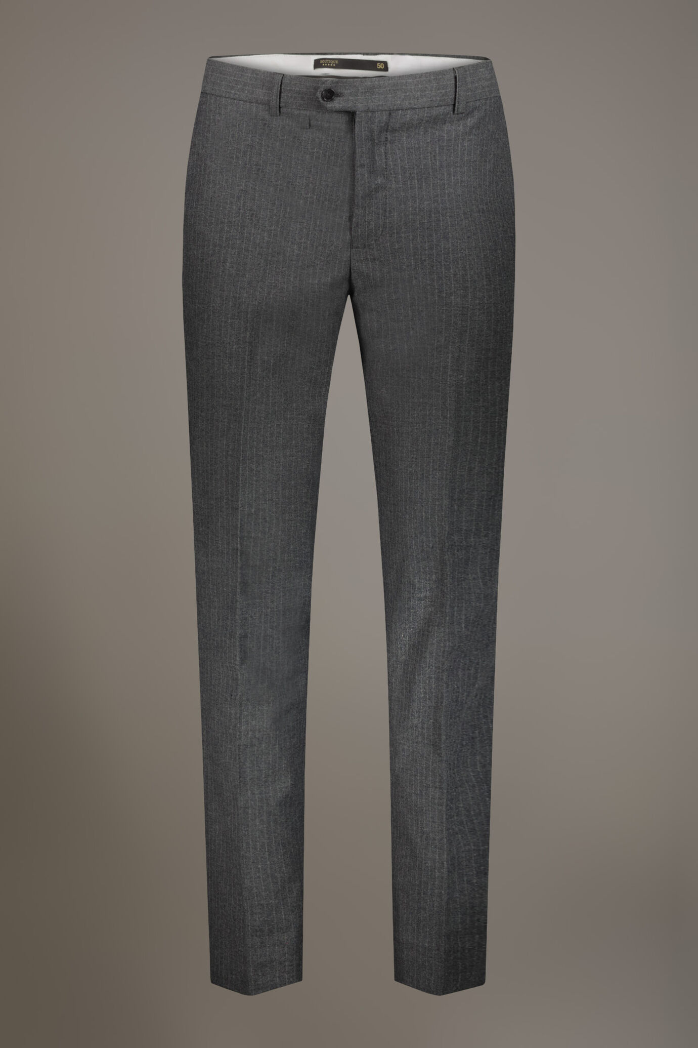 Pantalone regular fit senza pinces piega classica image number 5