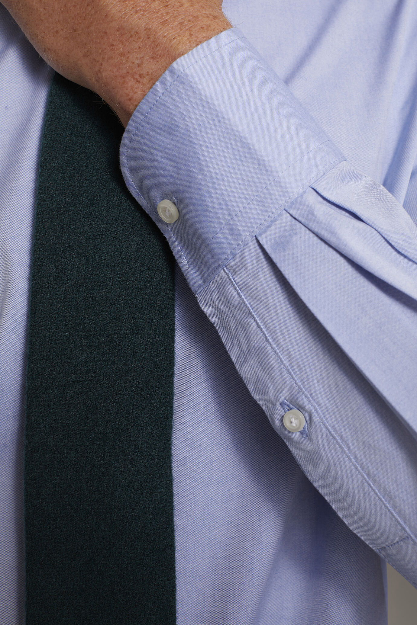 Camicia classica collo francese comfort fit tessuto pinpoint image number 2