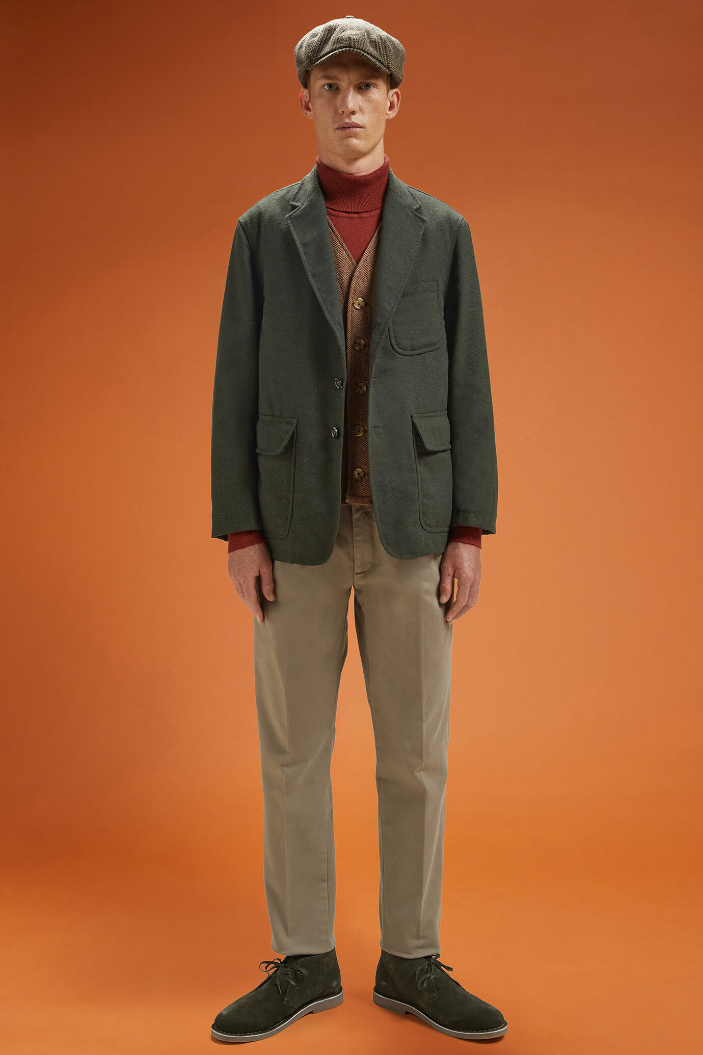 Men's regular fit sports jacket in wool blend tweed image number 2