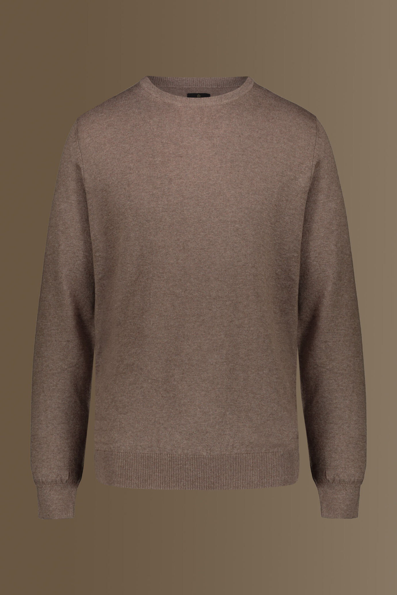 Maglia giro collo misto lana e cotone image number 3