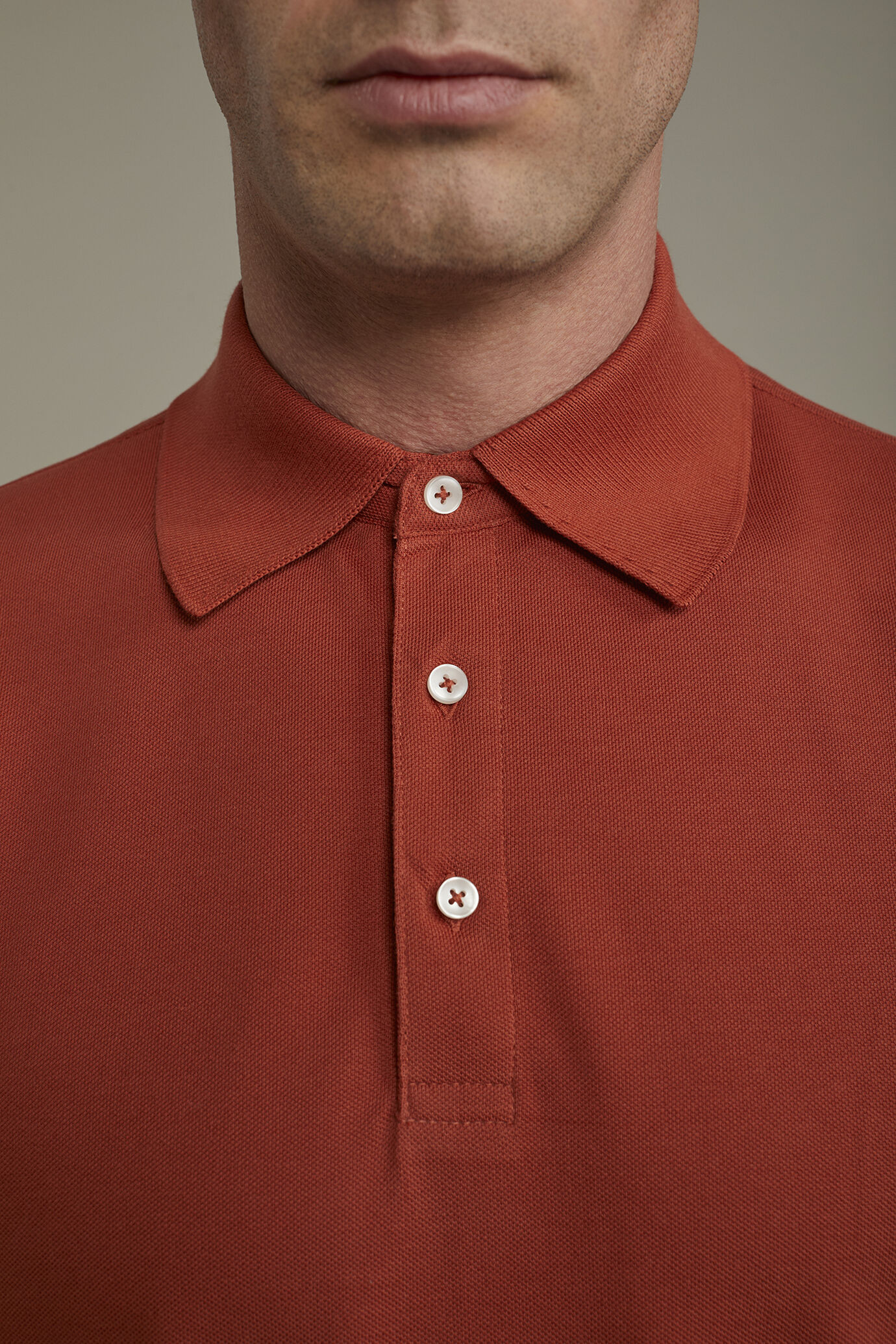 Polo uomo manica corta 100% cotone piquet  regular fit image number 3