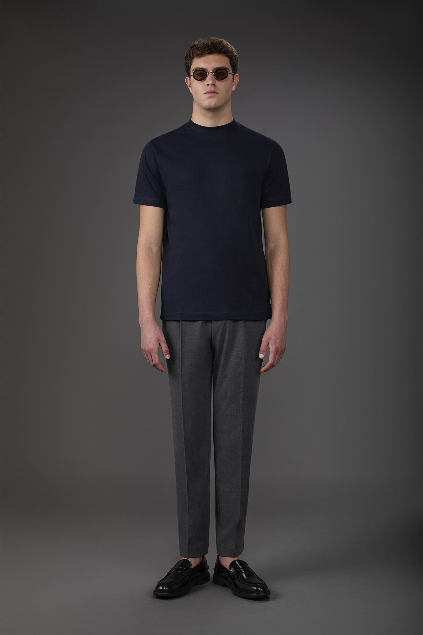 T-shirt uomo manica corta in jersey 100% cotone image number 1