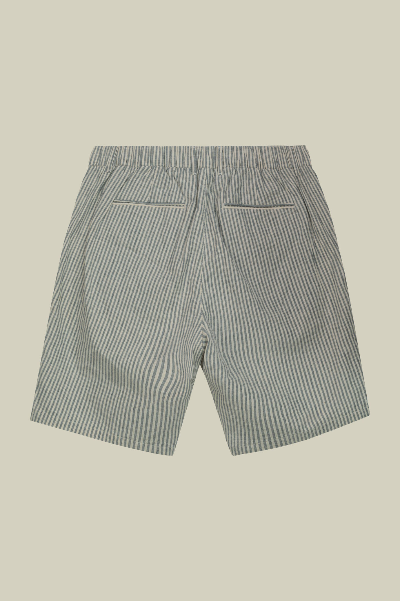 Herren-Bermudashorts aus Leinen-Baumwoll-Mischgewebe mit Streifenmuster image number 5