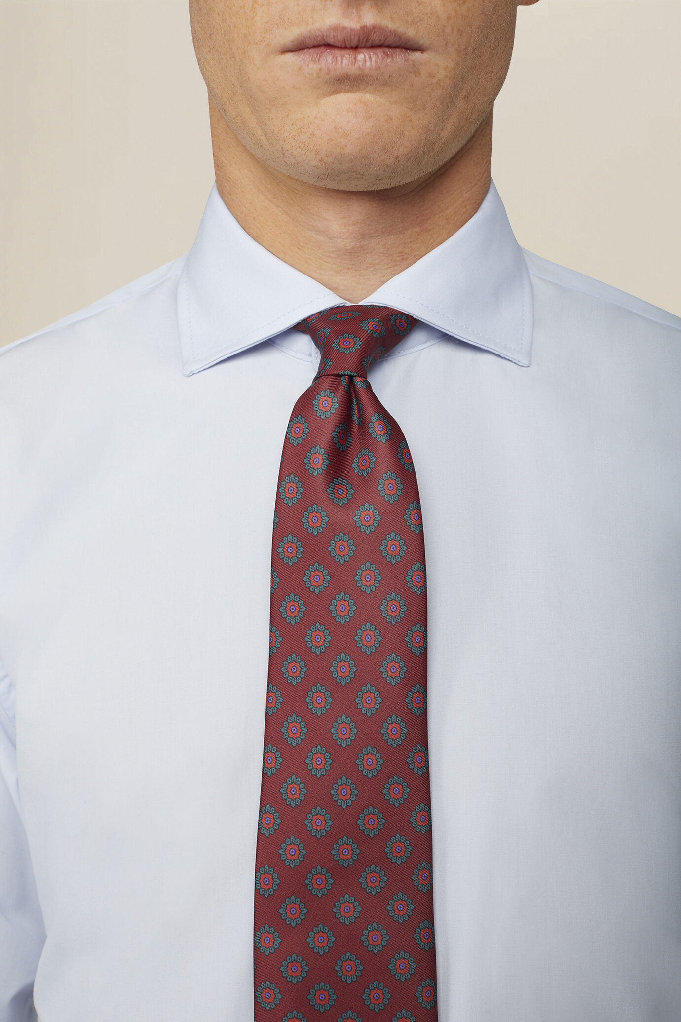 Klassisches unifarbenes Herrenhemd mit franz&ouml;sischem Kragen image number 2