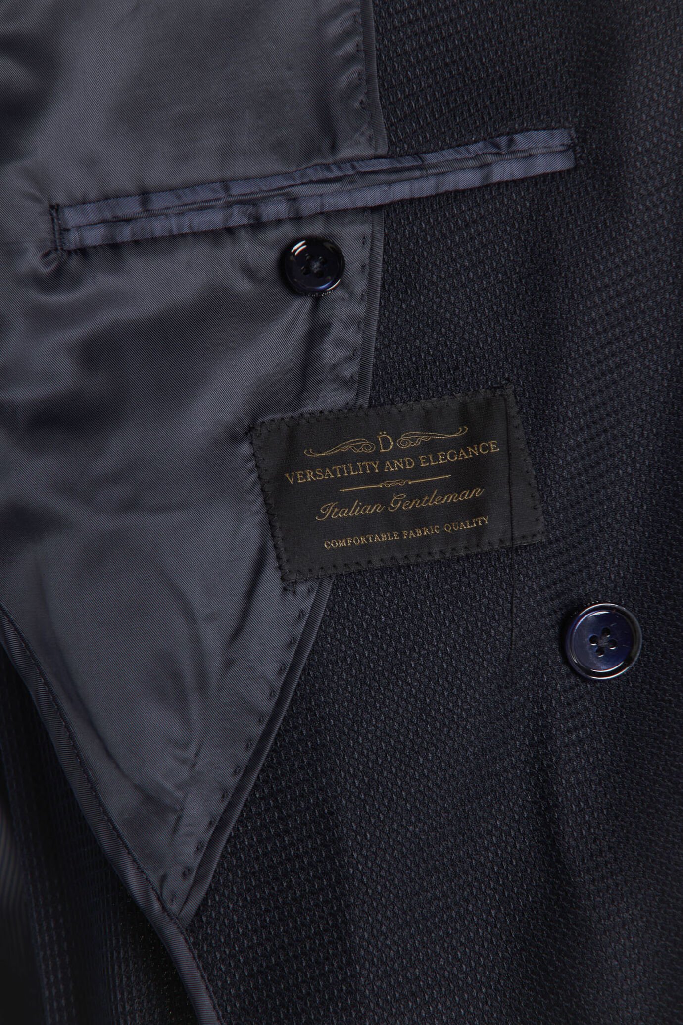 Double breasted jacket peak lapel with patch pockets image number 4