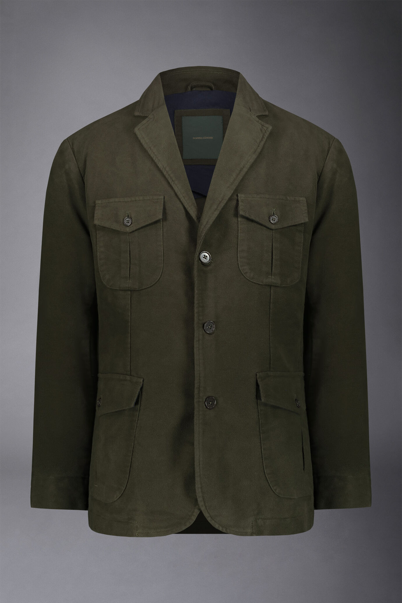 Field jacket sans genre en moleskine unie, coupe r&eacute;guli&egrave;re image number 8