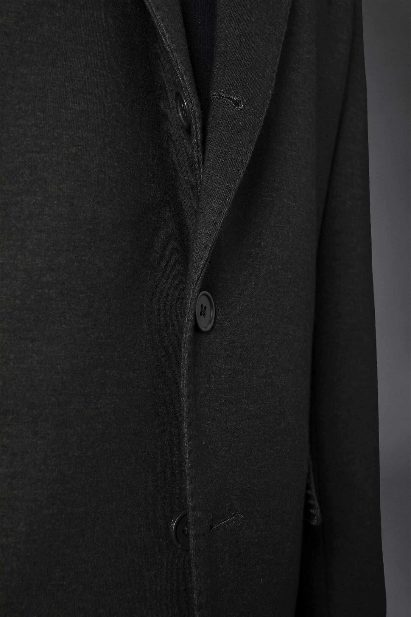 Giacca monopetto genderless in jersey stampato regular fit image number 4