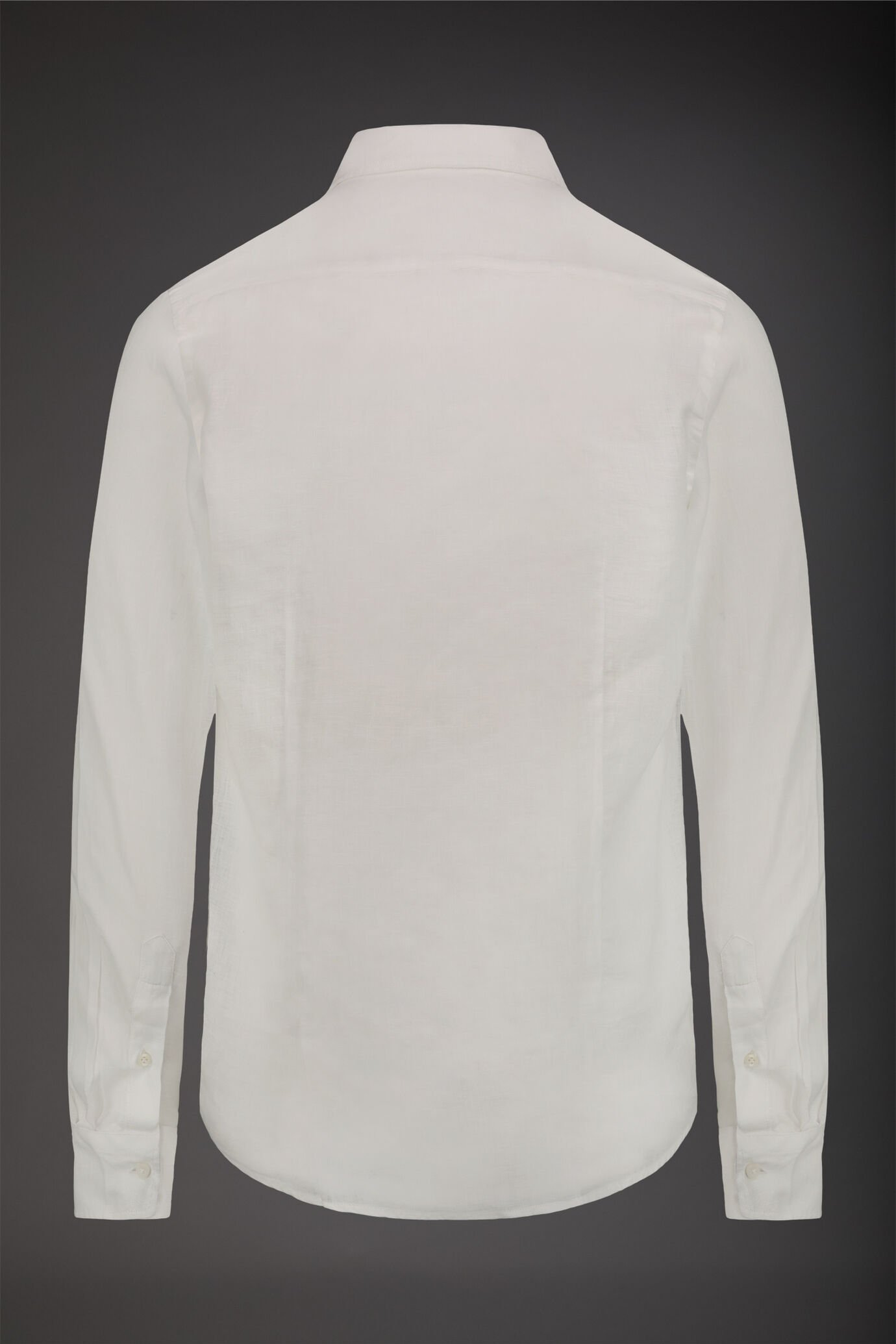 Men's casual shirt with classic collar, 100% linen image number 5