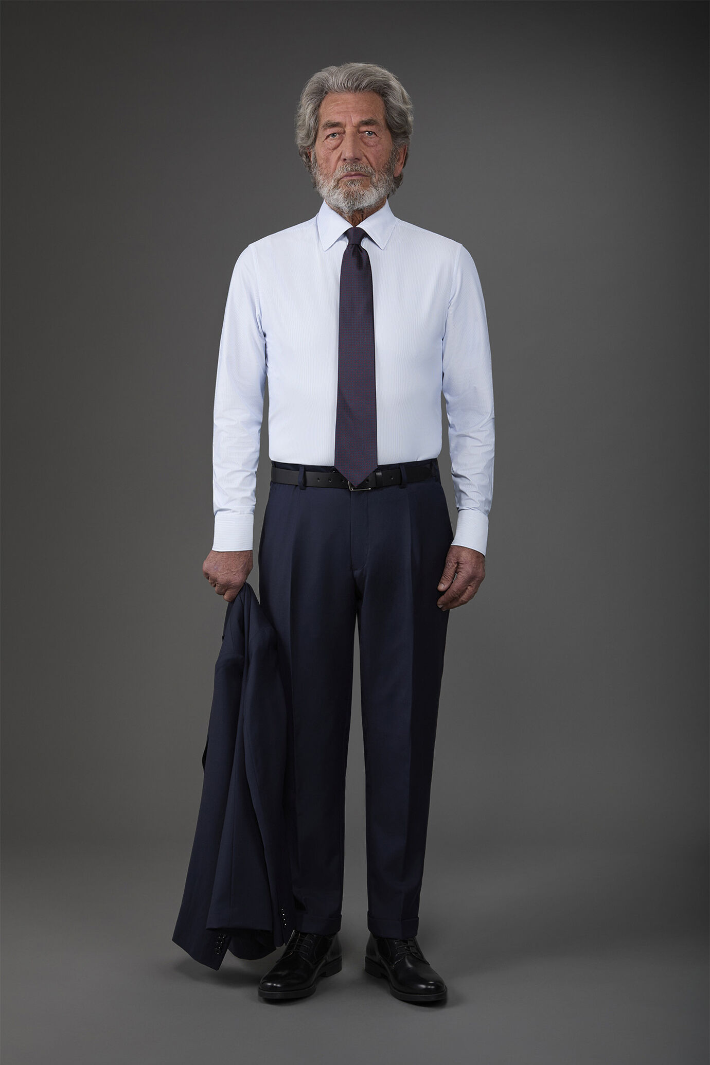 Camicia uomo collo classico tessuto in nylon elasticizzato costruzione twill image number 2