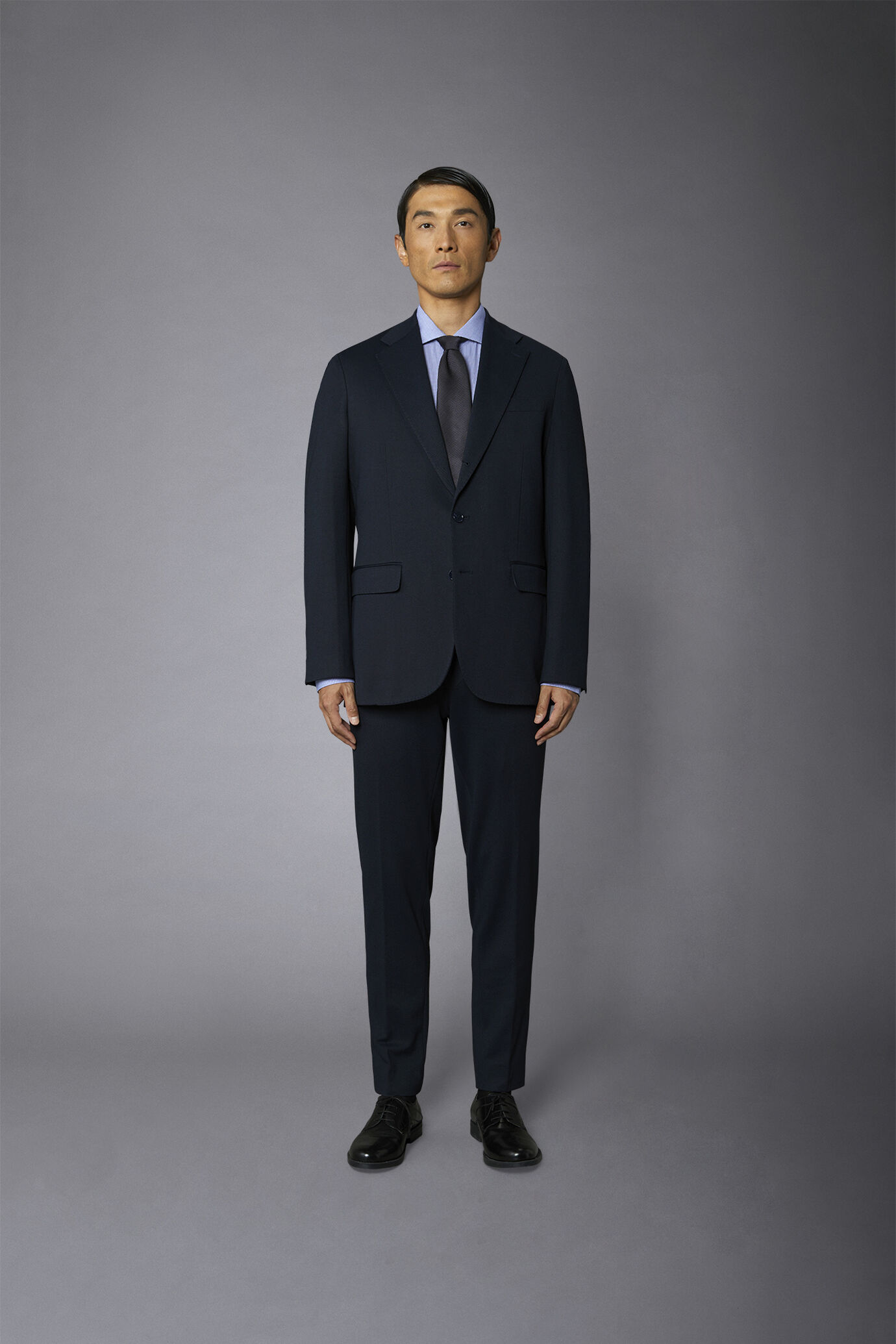 Regular Fit einreihiger Anzug aus Jersey-Stoff image number 2