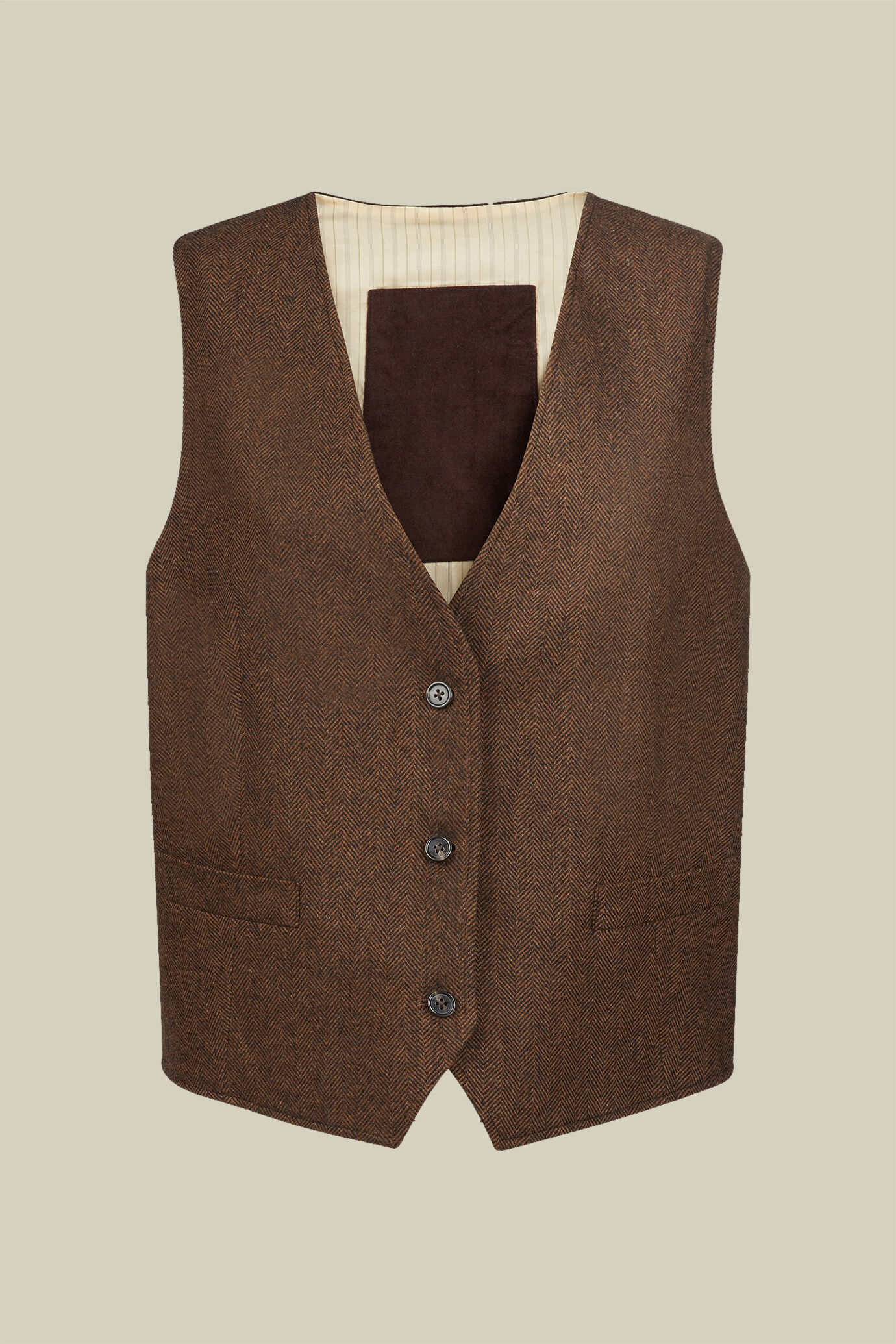 Gilet donna Wool Blend spinato regular fit image number 0