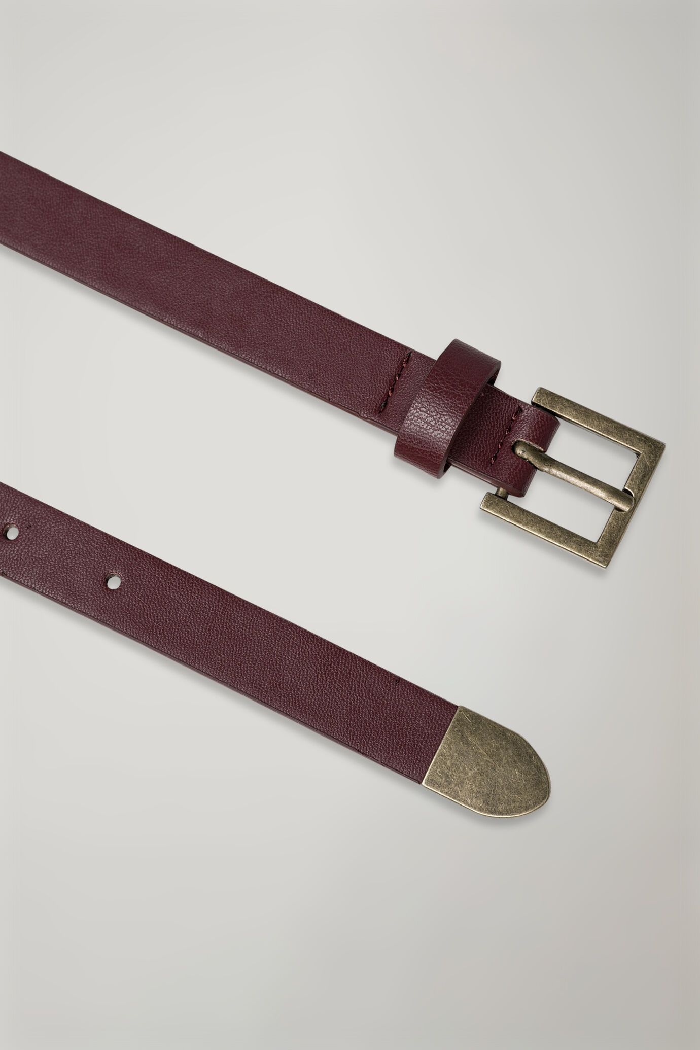 Ceinture avec rev&ecirc;tement en cuir image number 1