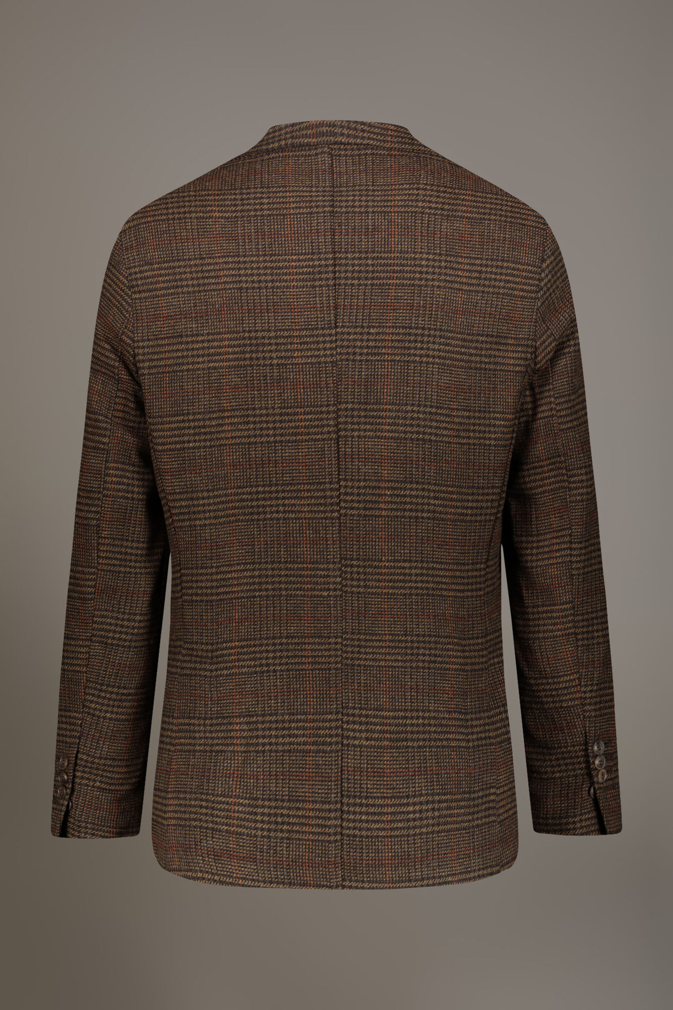Single-breasted jacket with patch pockets in wool blend made in Italy image number 6