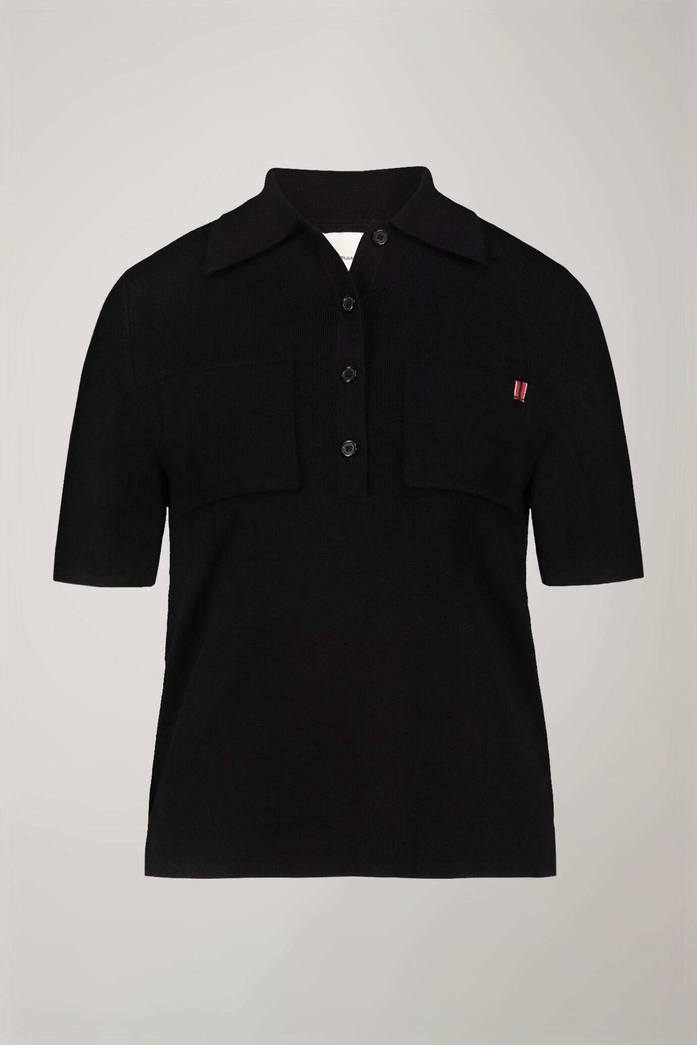 Polo femme en maille à manches courtes, couleur unie image number 4