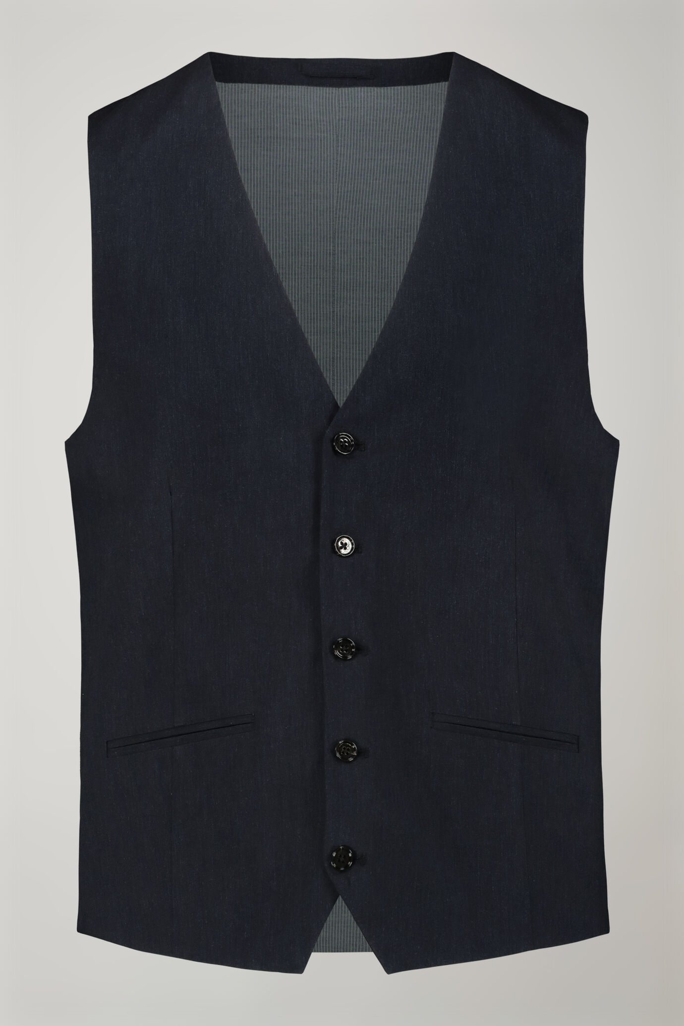 Gilet classico uomo in tessuto effetto fiammato regular fit image number 4