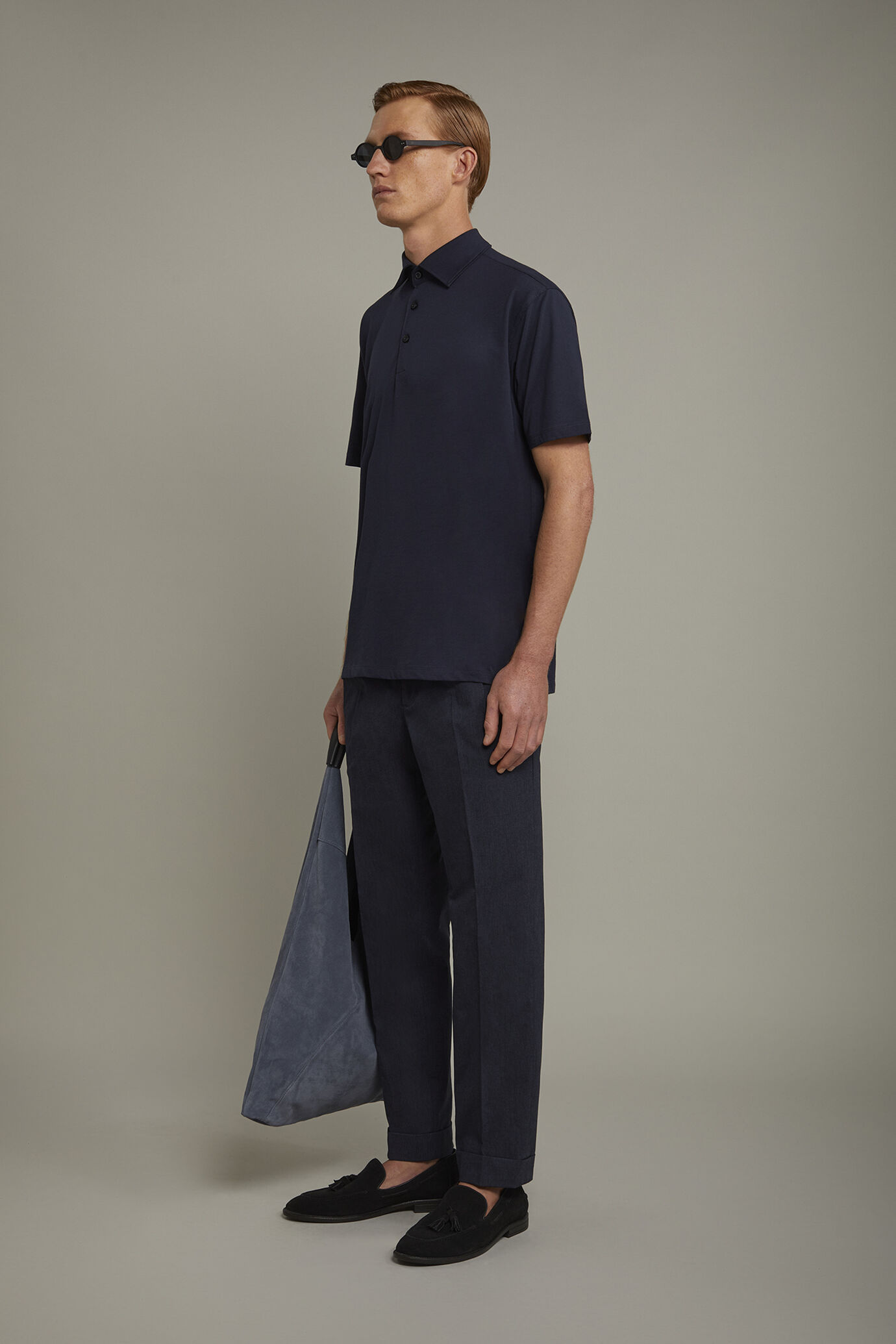 Polo homme à manches courtes en 100 % coton supima, coupe régulière image number 1