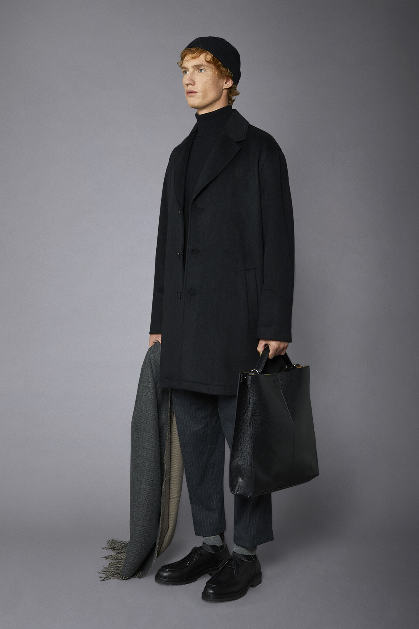 Cappotto classico uomo monopetto misto lana image number 1