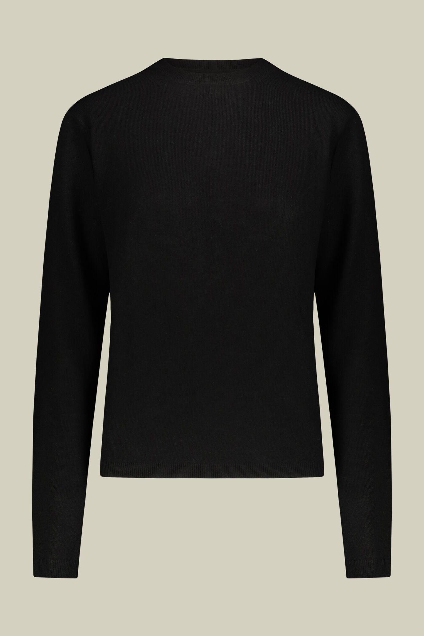Maglia donna girocollo misto lana