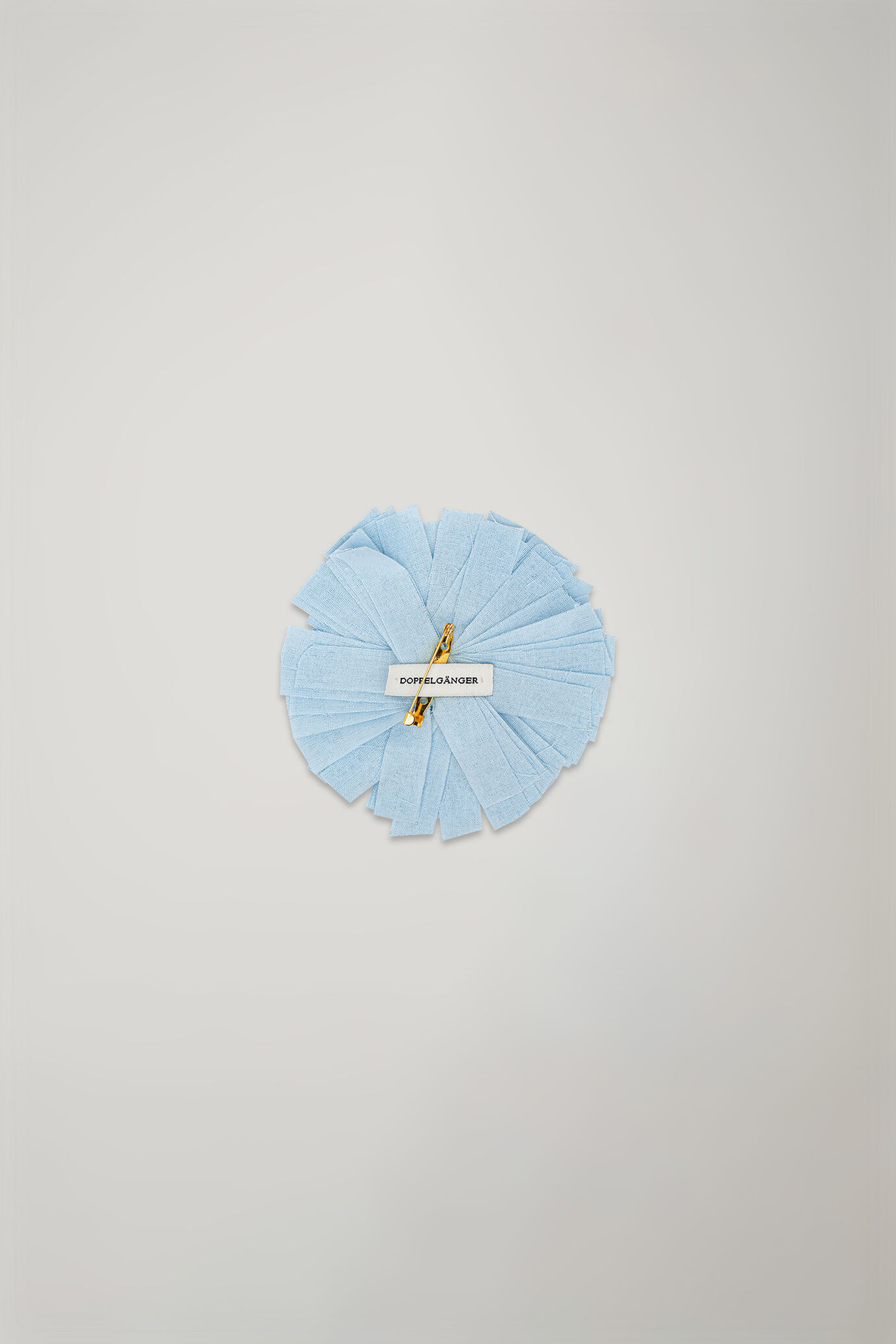 Broche fleur en tissu 100 % coton image number 1