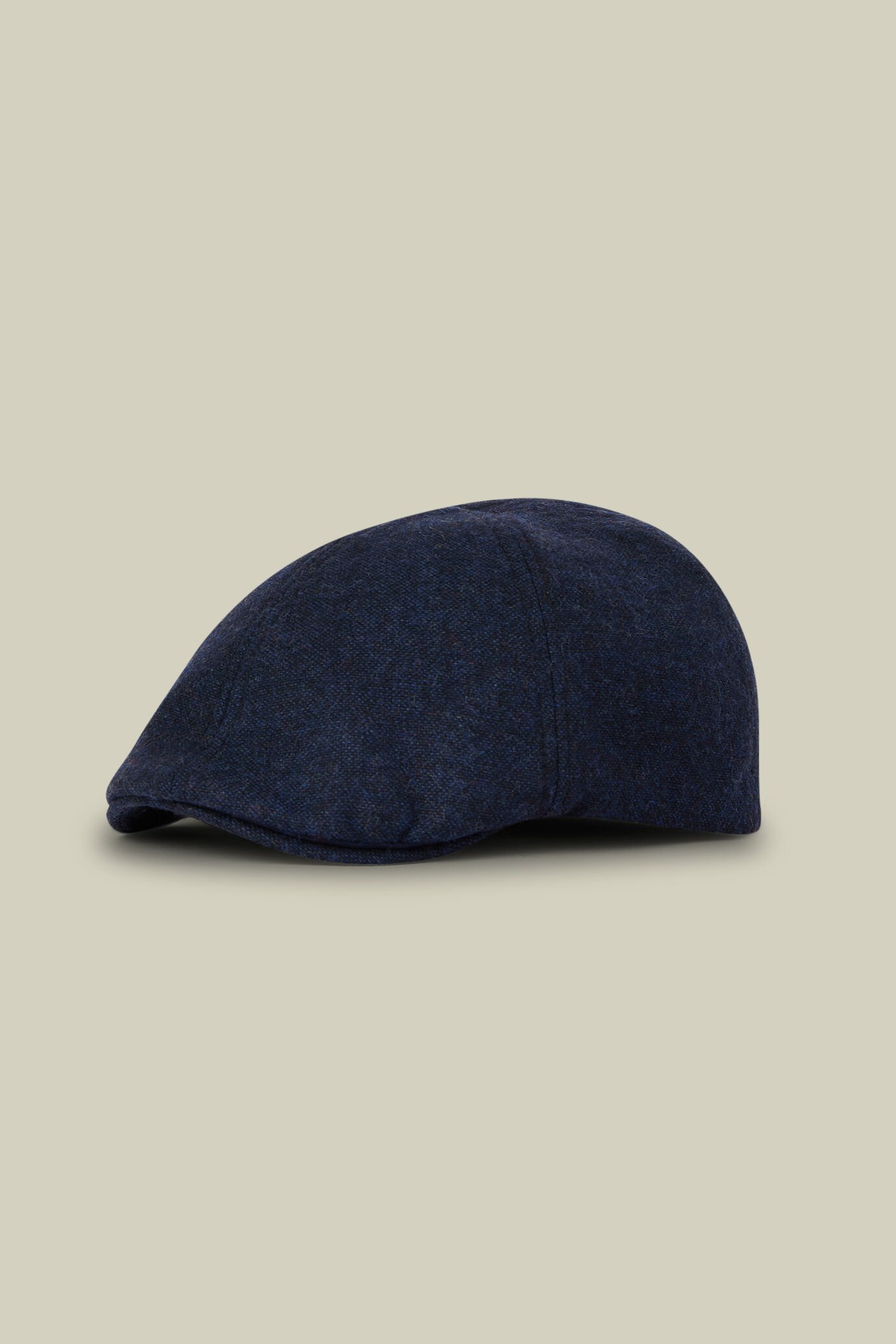 Men's flat cap in wool blend tweed image number 0