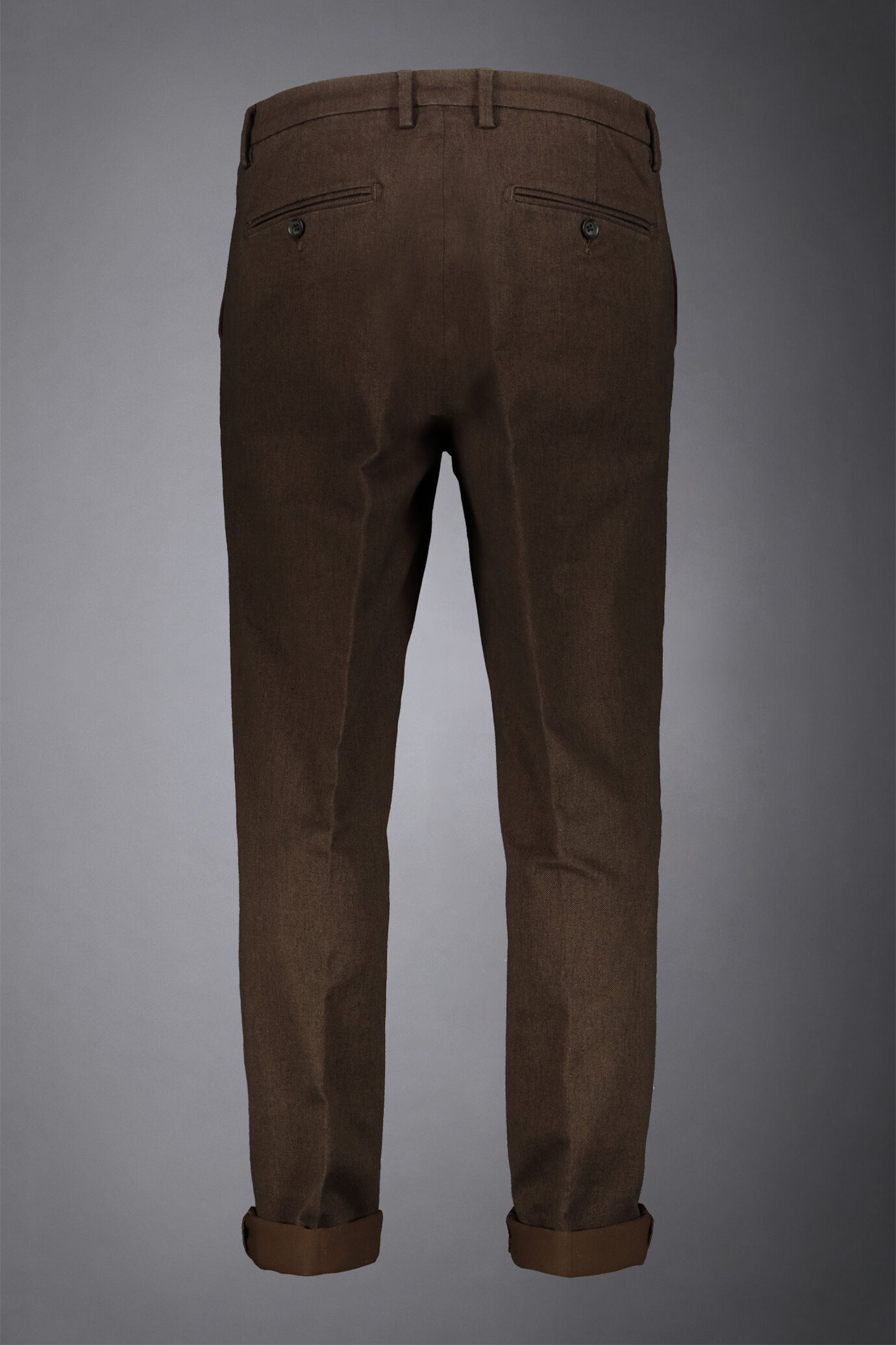 Men's chino pants cotton fabric hand wool cavalry twill image number 5