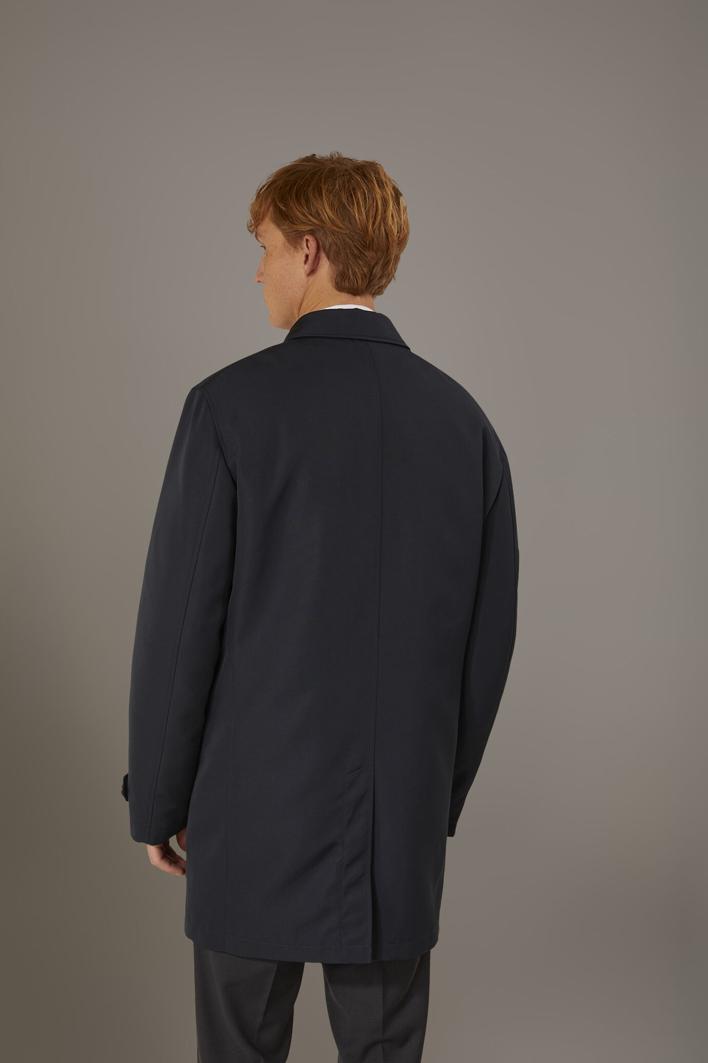 Padded raincoat in technical fabricand removable padding image number 3