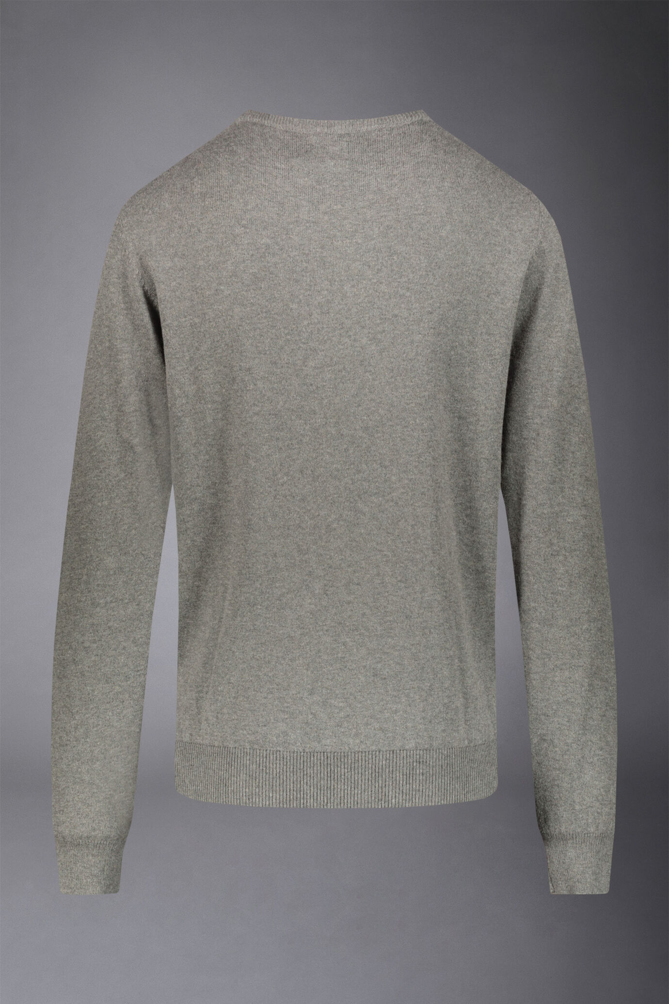 Pullover mit Rundhalsausschnitt aus Wolle und Baumwolle image number 5