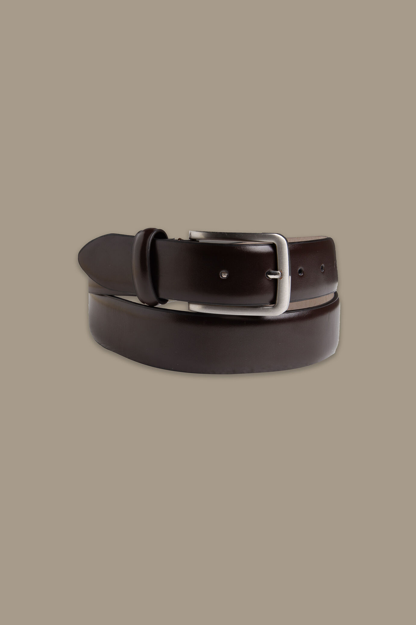 Cintura uomo scamosciata testa di moro 100% pelle Made in Italy image number 0