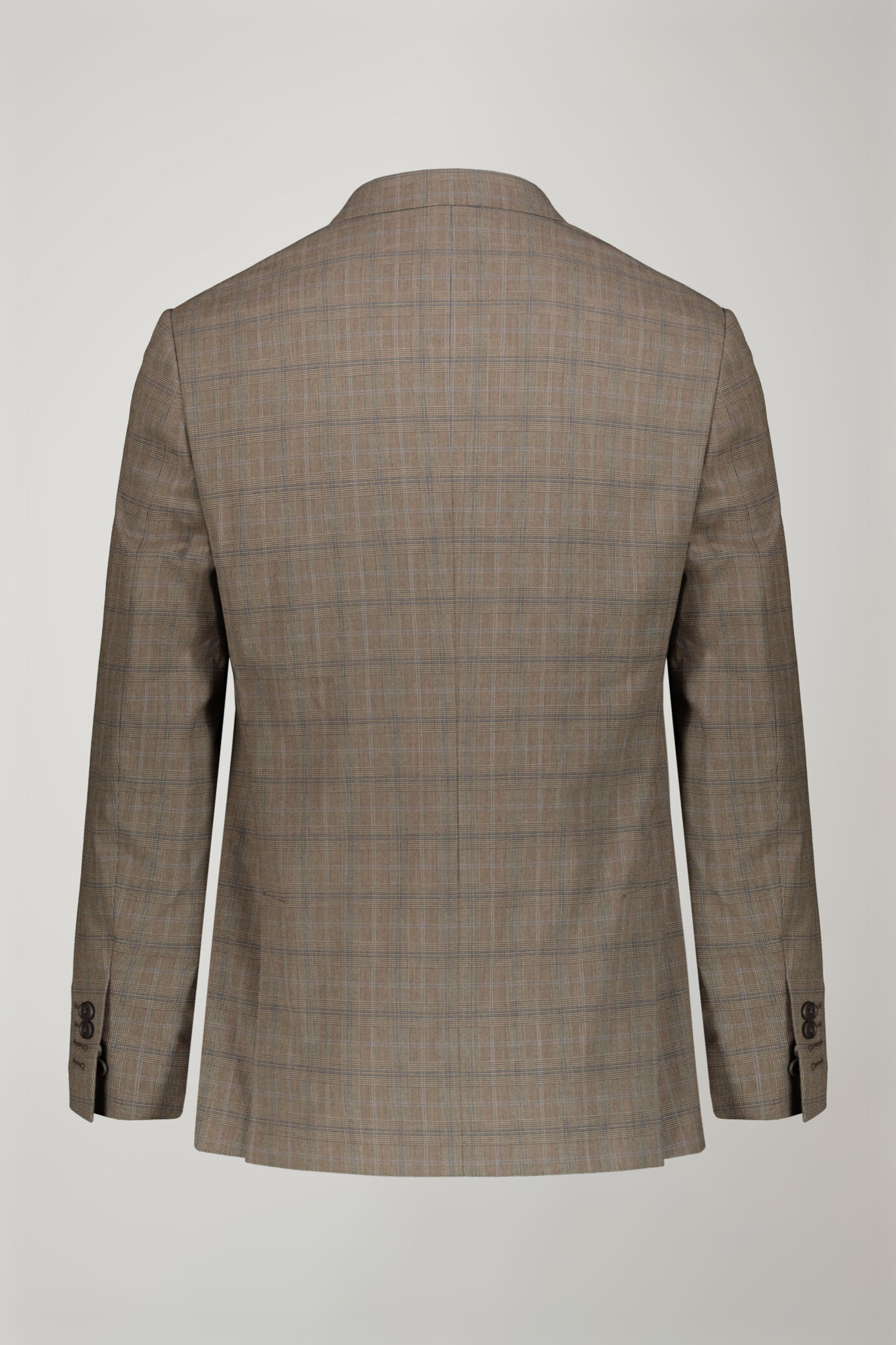 Einreihiger Prinz-von-Wales-Anzug aus Stretchmaterial image number 5